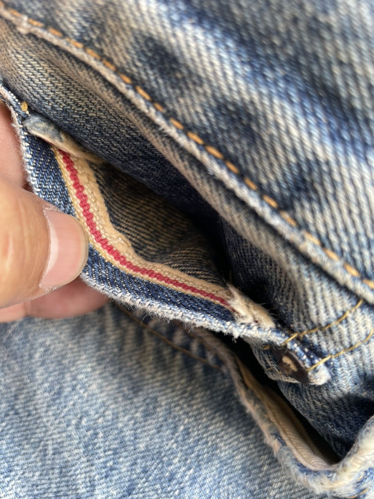 Vintage Edwin 505X Selvedge Faded Wash Denim