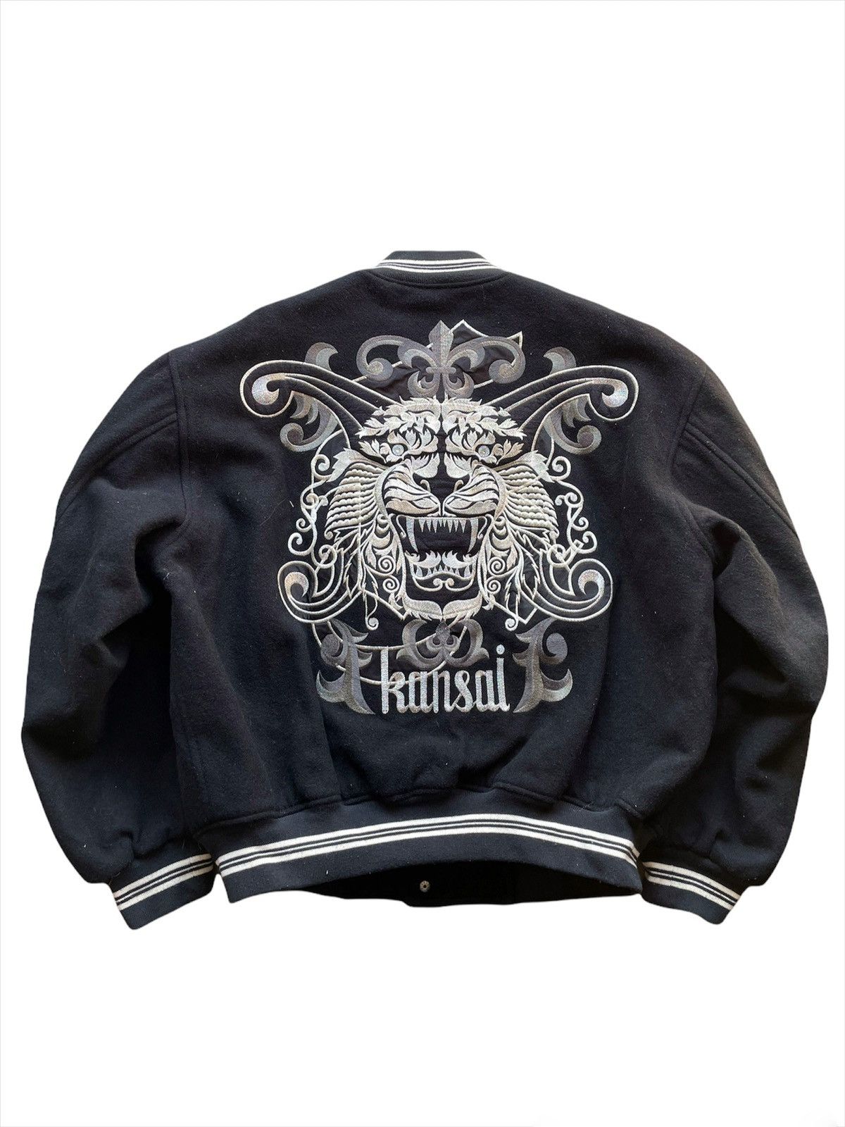 Kansai Yamamoto 1980’s Wool Tiger Varsity Bomber Size US M / EU 48-50 / 2 - 2 Thumbnail