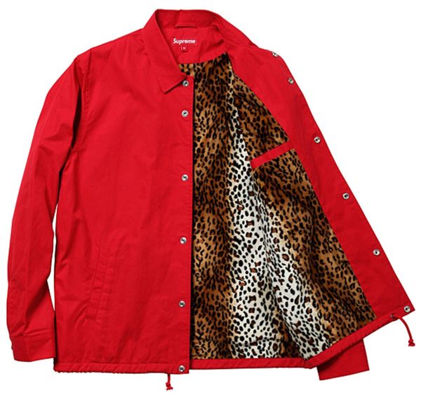 Supreme Leopard Lined Coaches Jacket | Grailed