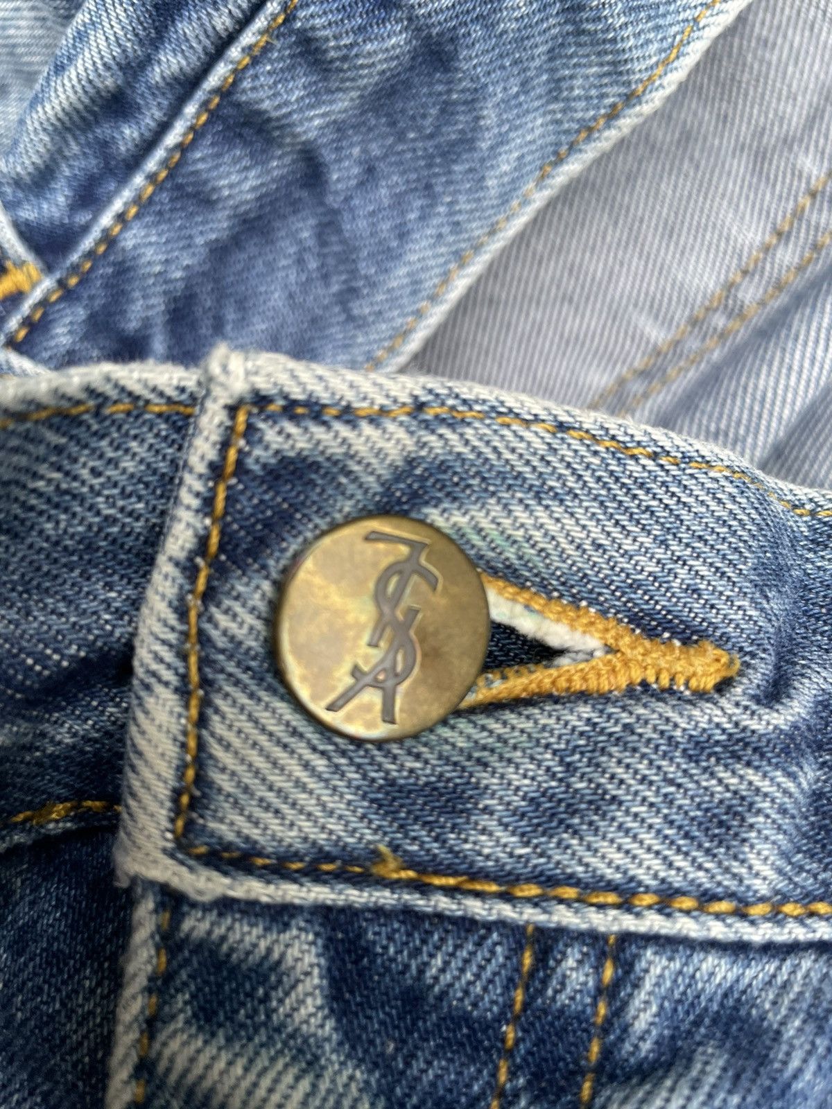 Designer × Vintage × Yves Saint Laurent Vintage Yves Saint Laurent Denim Size US 32 / EU 48 - 18 Thumbnail