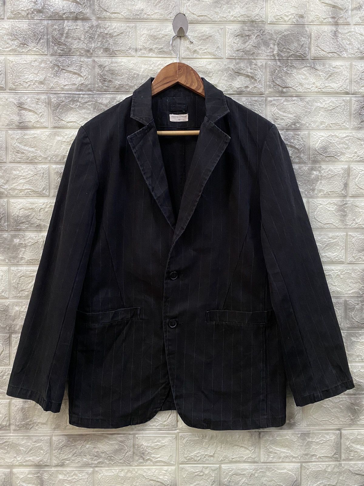Japanese Brand Power to the people cotton fabric jacket Size US XL / EU 56 / 4 - 2 Thumbnail