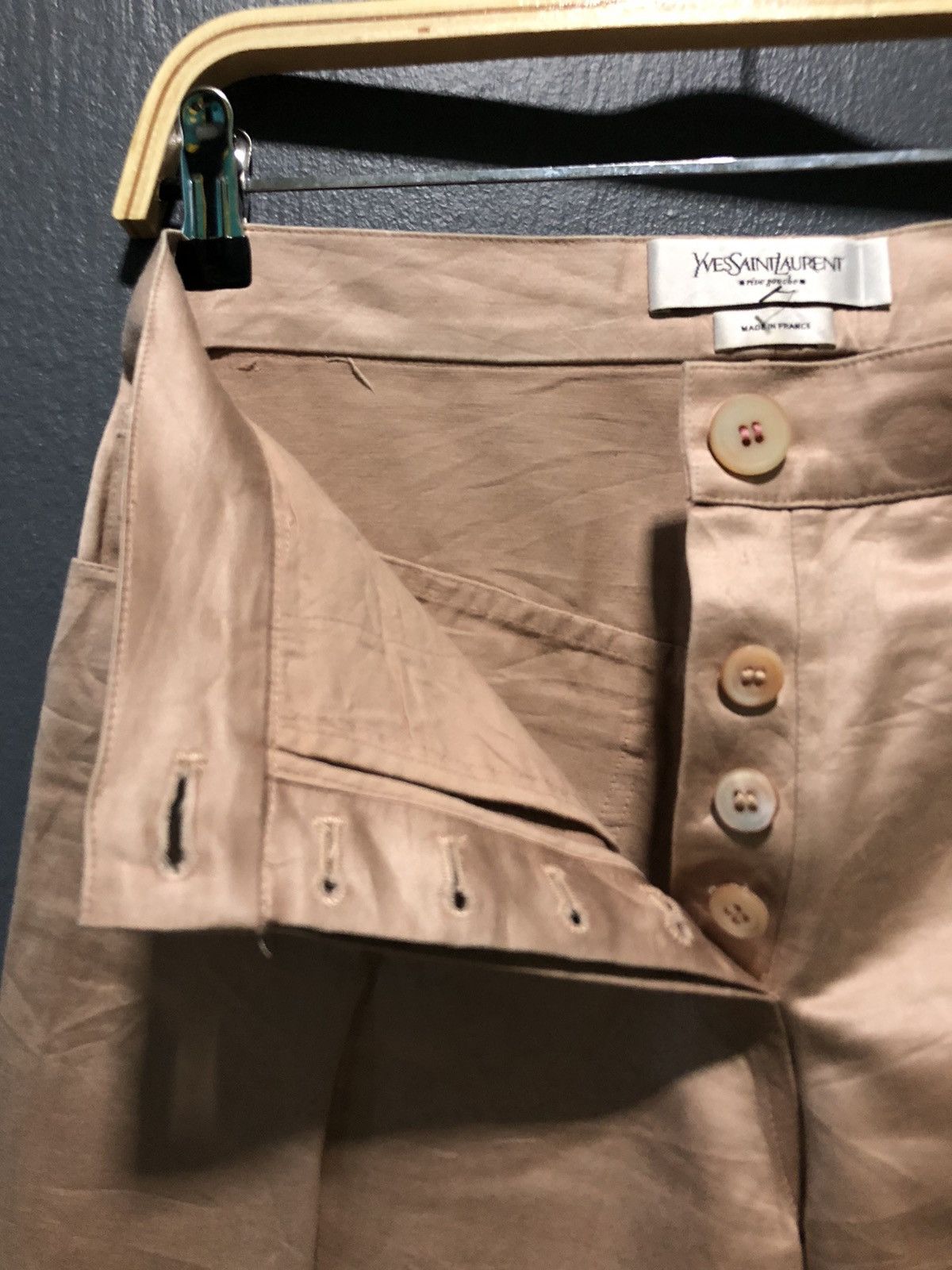 Yves Saint Laurent YVESSAINTLAURENT TROUSER SOFT SLACK PANTS MADE IN FRANCE 🇫🇷 Size 28" / US 6 / IT 42 - 6 Thumbnail