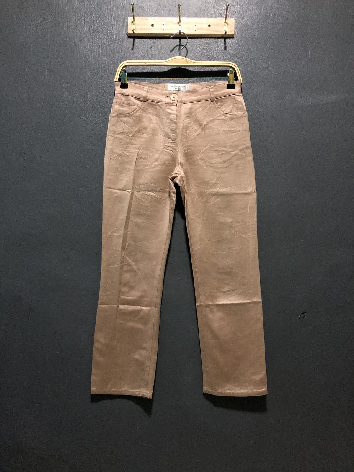 Yves Saint Laurent YVESSAINTLAURENT TROUSER SOFT SLACK PANTS MADE IN FRANCE 🇫🇷 Size 28" / US 6 / IT 42 - 1 Thumbnail