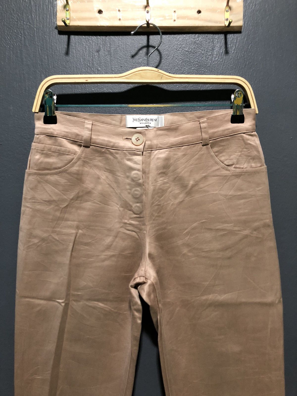 Yves Saint Laurent YVESSAINTLAURENT TROUSER SOFT SLACK PANTS MADE IN FRANCE 🇫🇷 Size 28" / US 6 / IT 42 - 2 Thumbnail