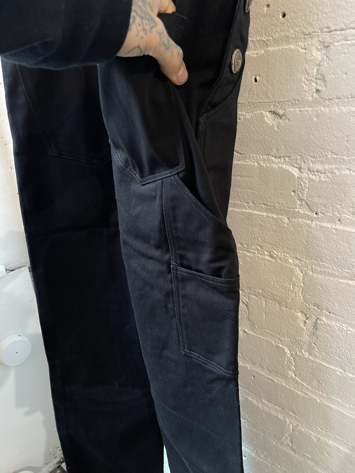 Chrome Hearts Chrome Hearts DENIM JEANS OVERALLS SZ M Black Size US 32 / EU 48 - 11 Thumbnail