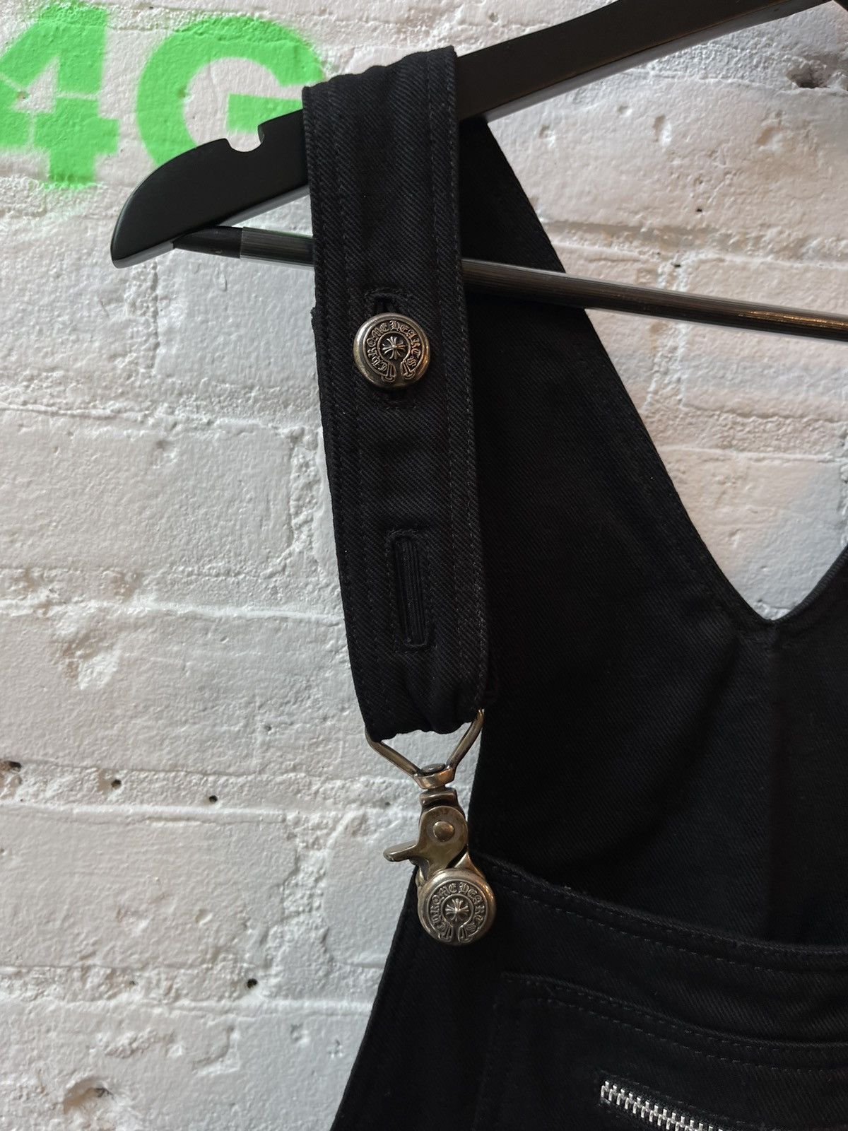 Chrome Hearts Chrome Hearts DENIM JEANS OVERALLS SZ M Black Size US 32 / EU 48 - 3 Thumbnail