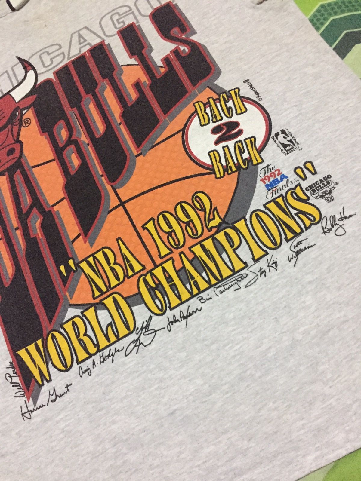Vintage Chicago Bulls Players Signature