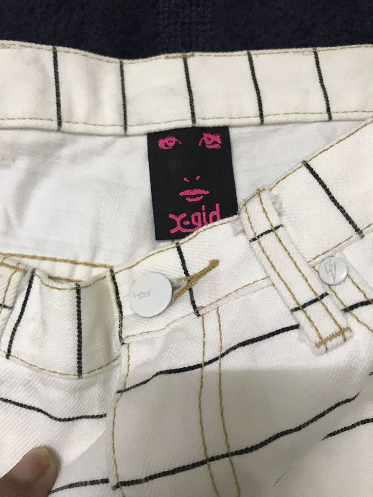Japanese Brand Japanese Brand X-Girl Striped Jeans Size US 28 / EU 44 - 6 Thumbnail