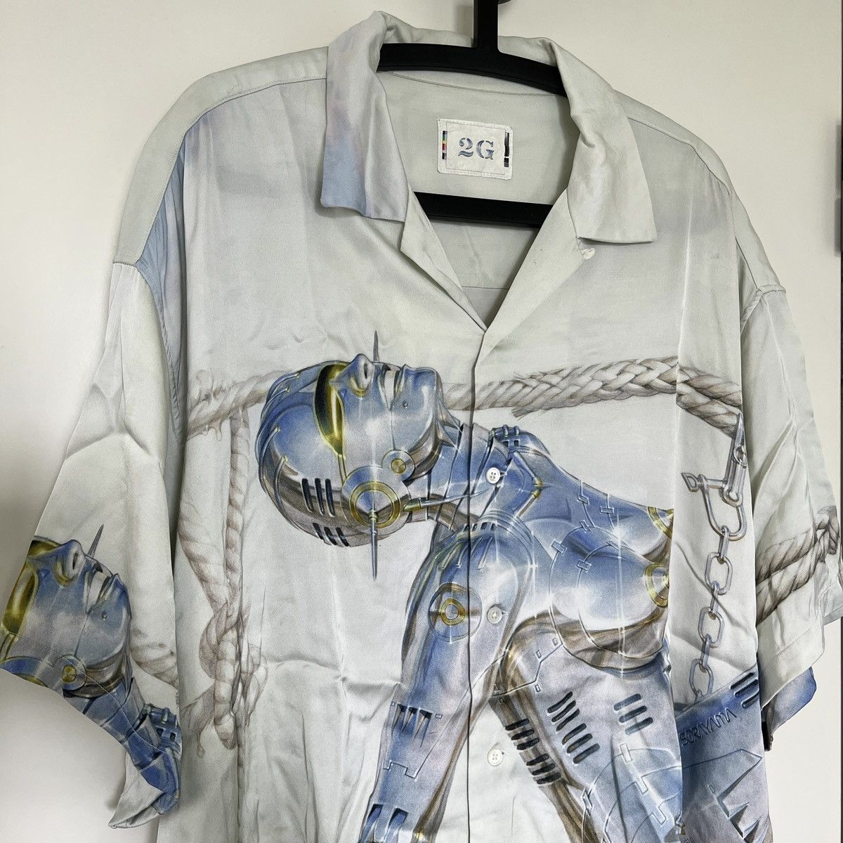 Club Sorayama Hajime Sorayama X 2G Tokyo Silk Satin Shirt | Grailed