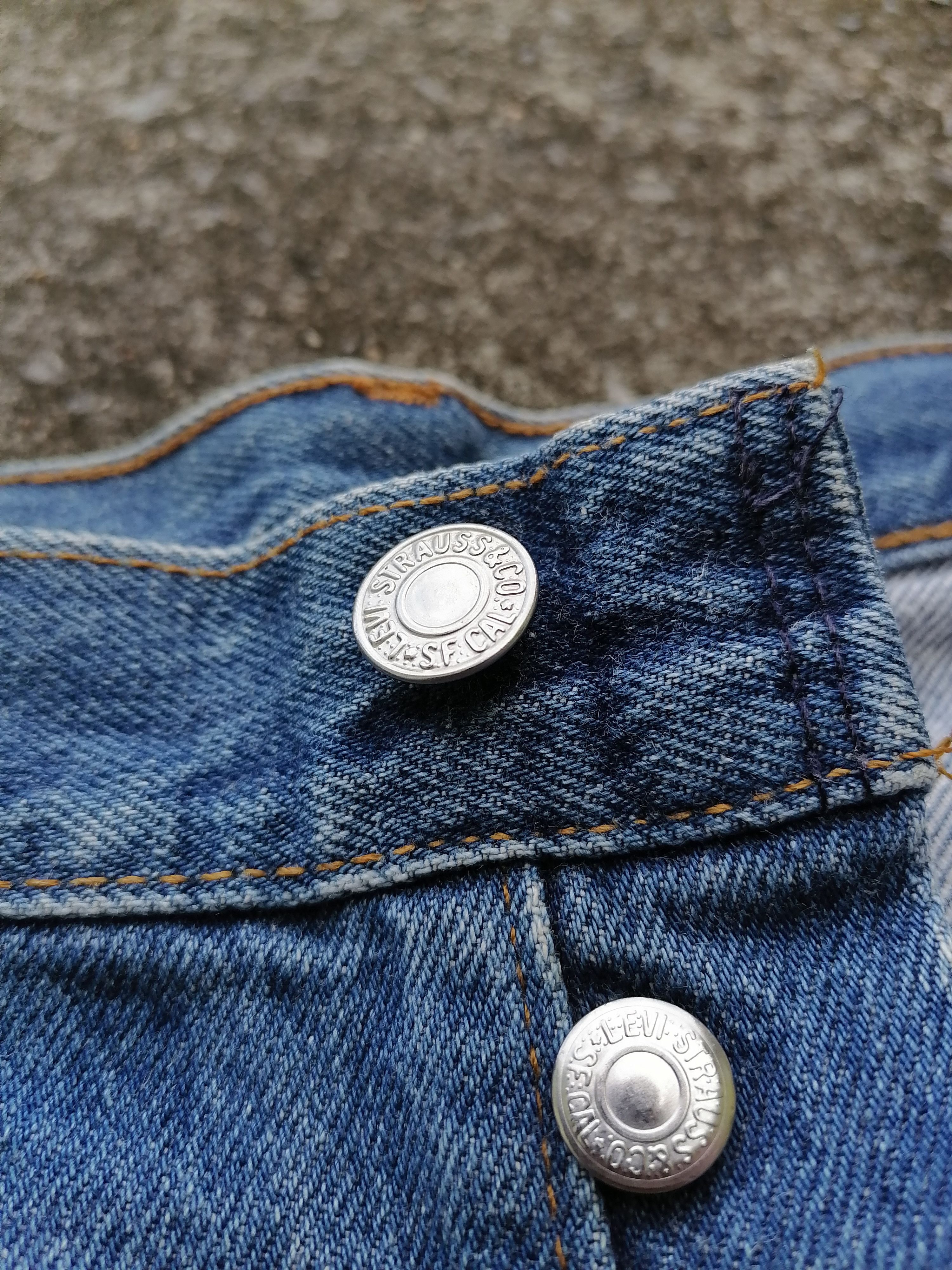 Levi's × Levi's Vintage Clothing Levi's Strauss 501 RARE Fly Button Denim Jeans Size US 34 / EU 50 - 3 Thumbnail