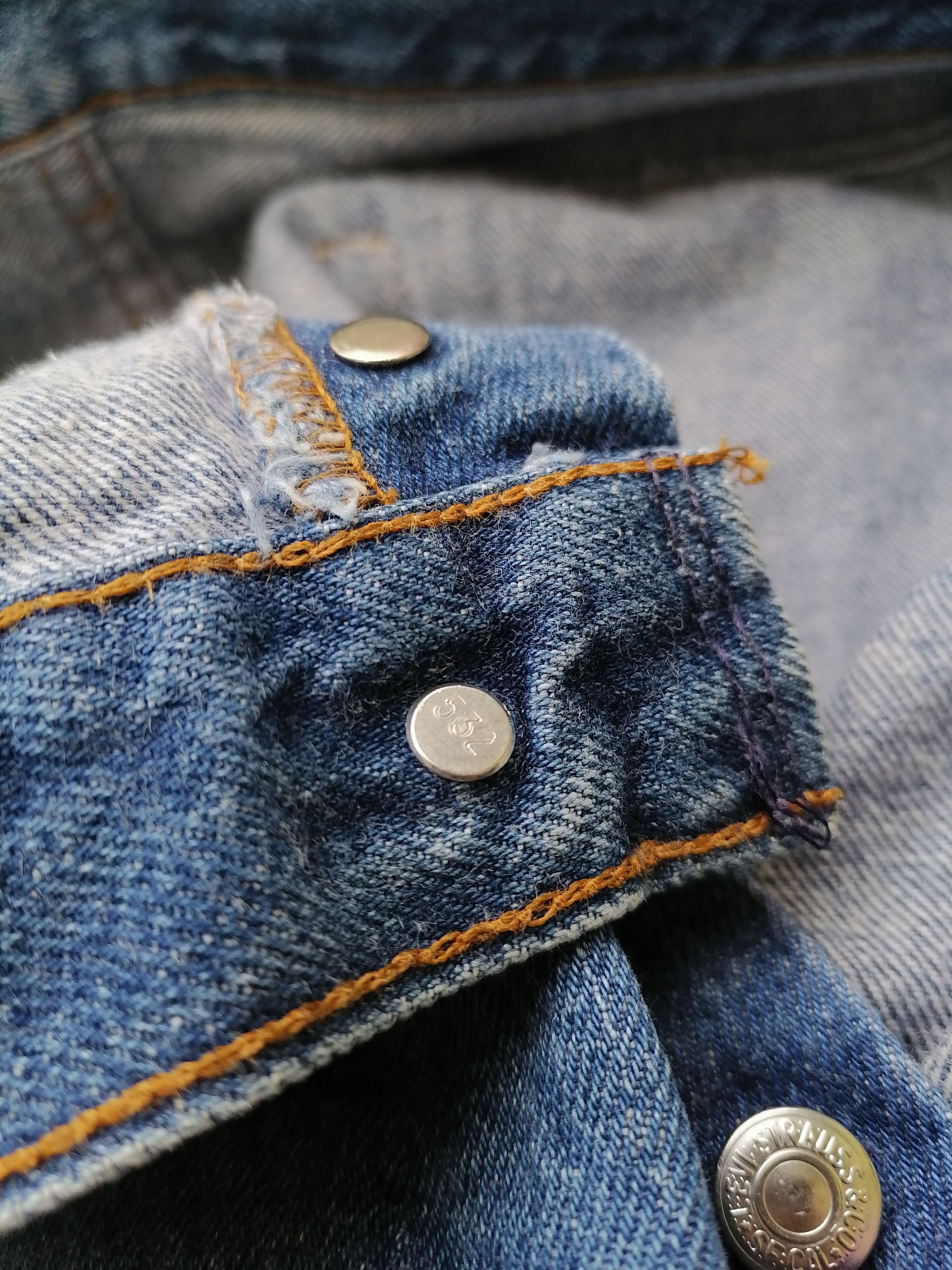 Levi's × Levi's Vintage Clothing Levi's Strauss 501 RARE Fly Button Denim Jeans Size US 34 / EU 50 - 5 Thumbnail