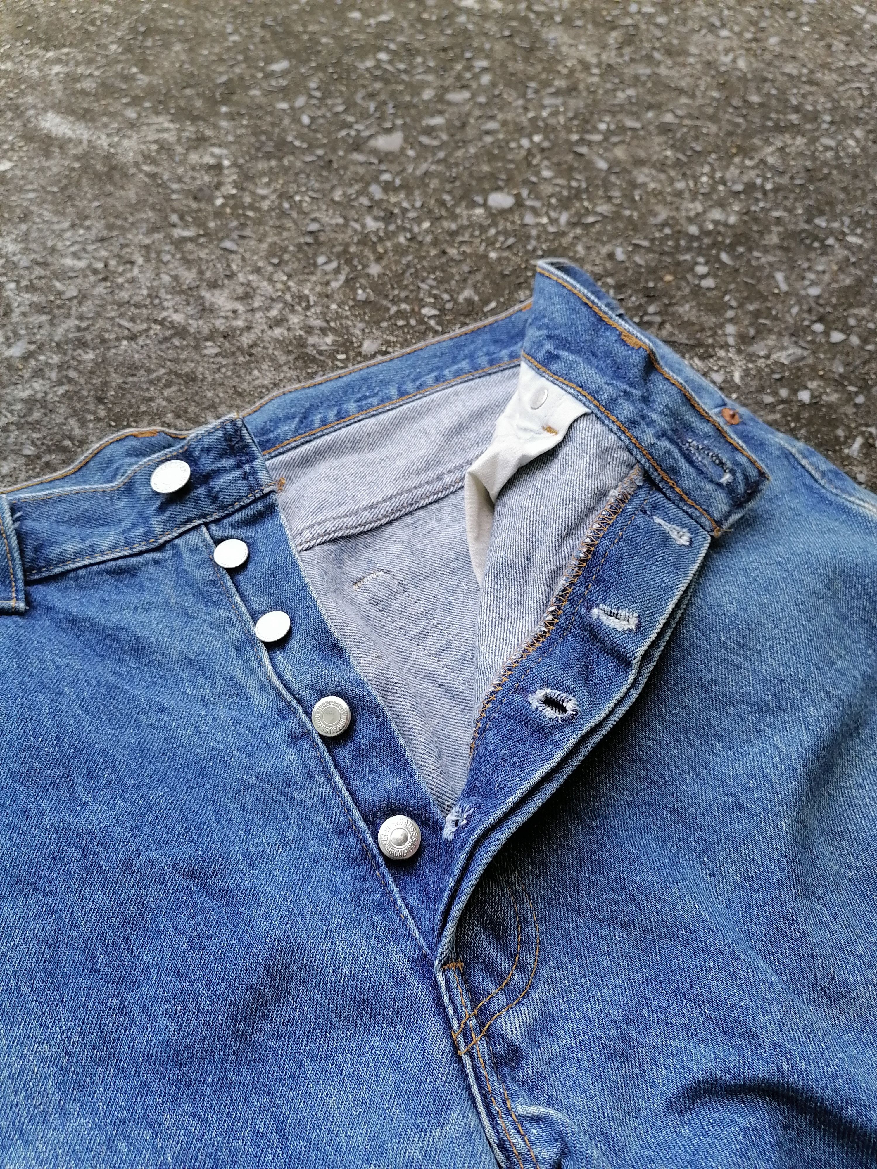 Levi's × Levi's Vintage Clothing Levi's Strauss 501 RARE Fly Button Denim Jeans Size US 34 / EU 50 - 4 Thumbnail
