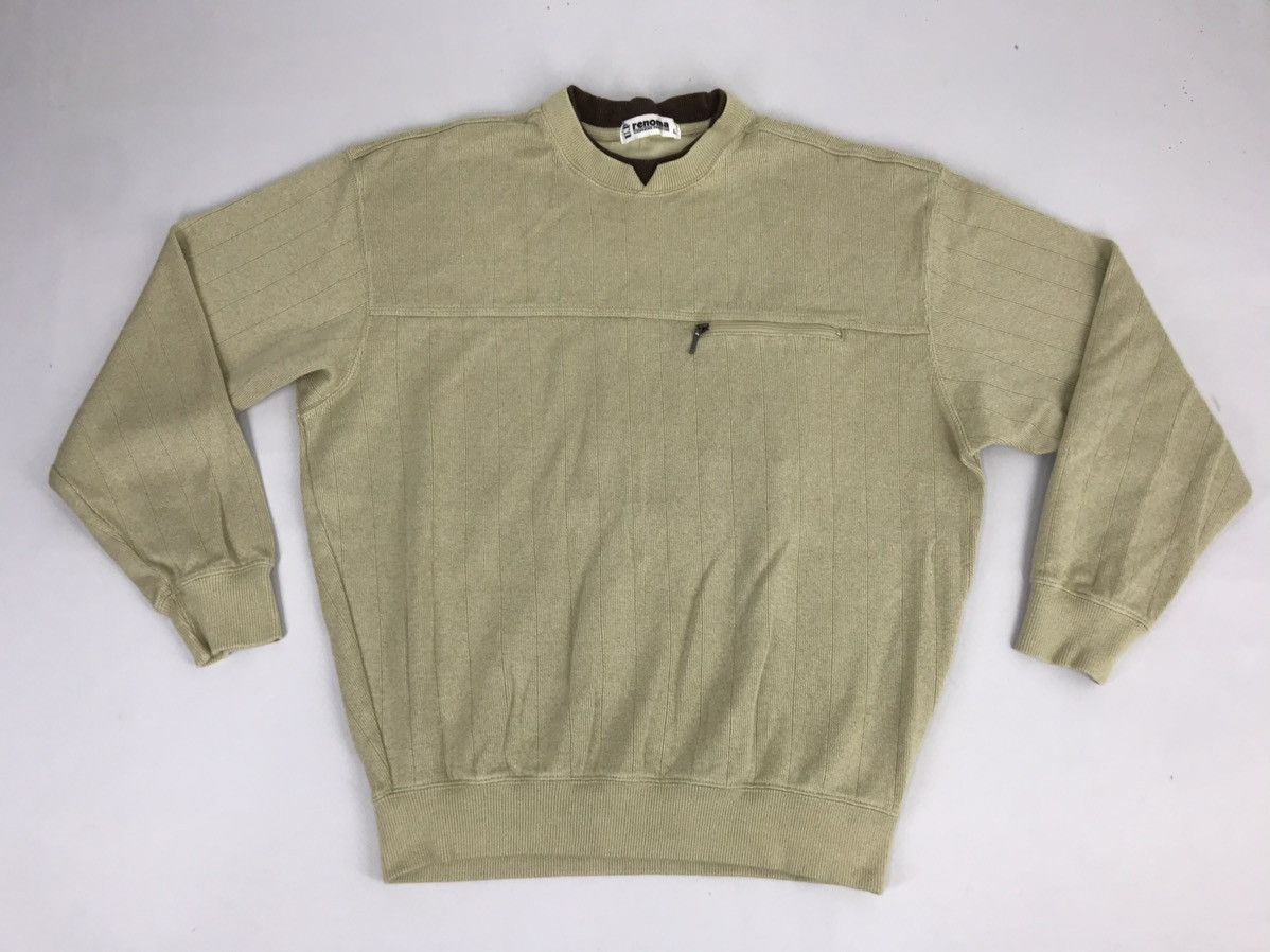 Japanese Brand Vintage UP Renoma Sweatshirt Pull Over Style Size US M / EU 48-50 / 2 - 1 Thumbnail