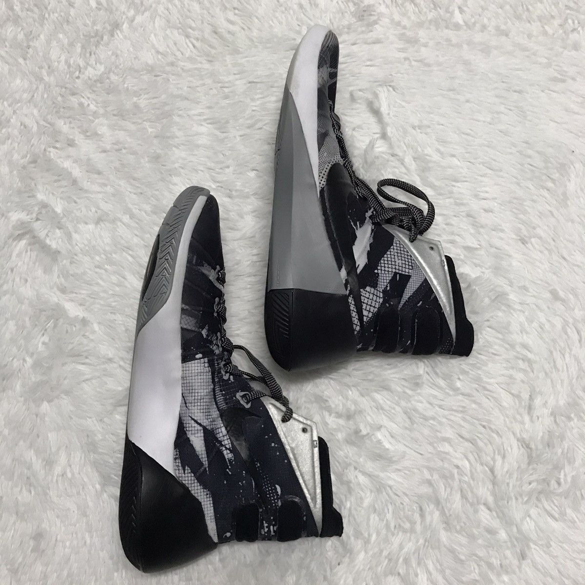 Nike Nike Hyperdunk 2015 Premium White | Metallic Silver-Black Size US 10 / EU 43 - 6 Thumbnail