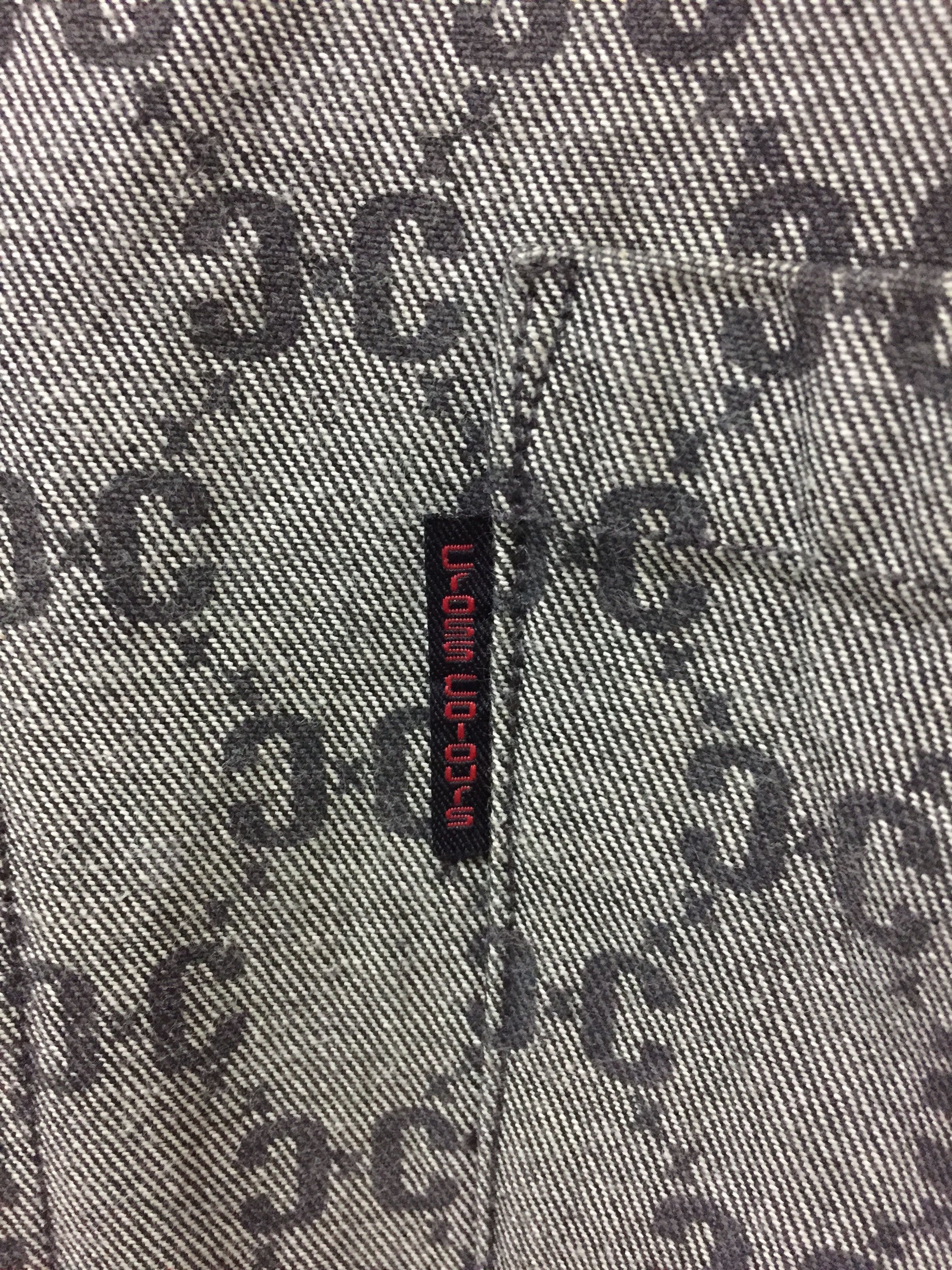 Cross Colours Vtg Cross Colours CC Gucci Monogram Logo Denim button up Size US XXL / EU 58 / 5 - 6 Thumbnail