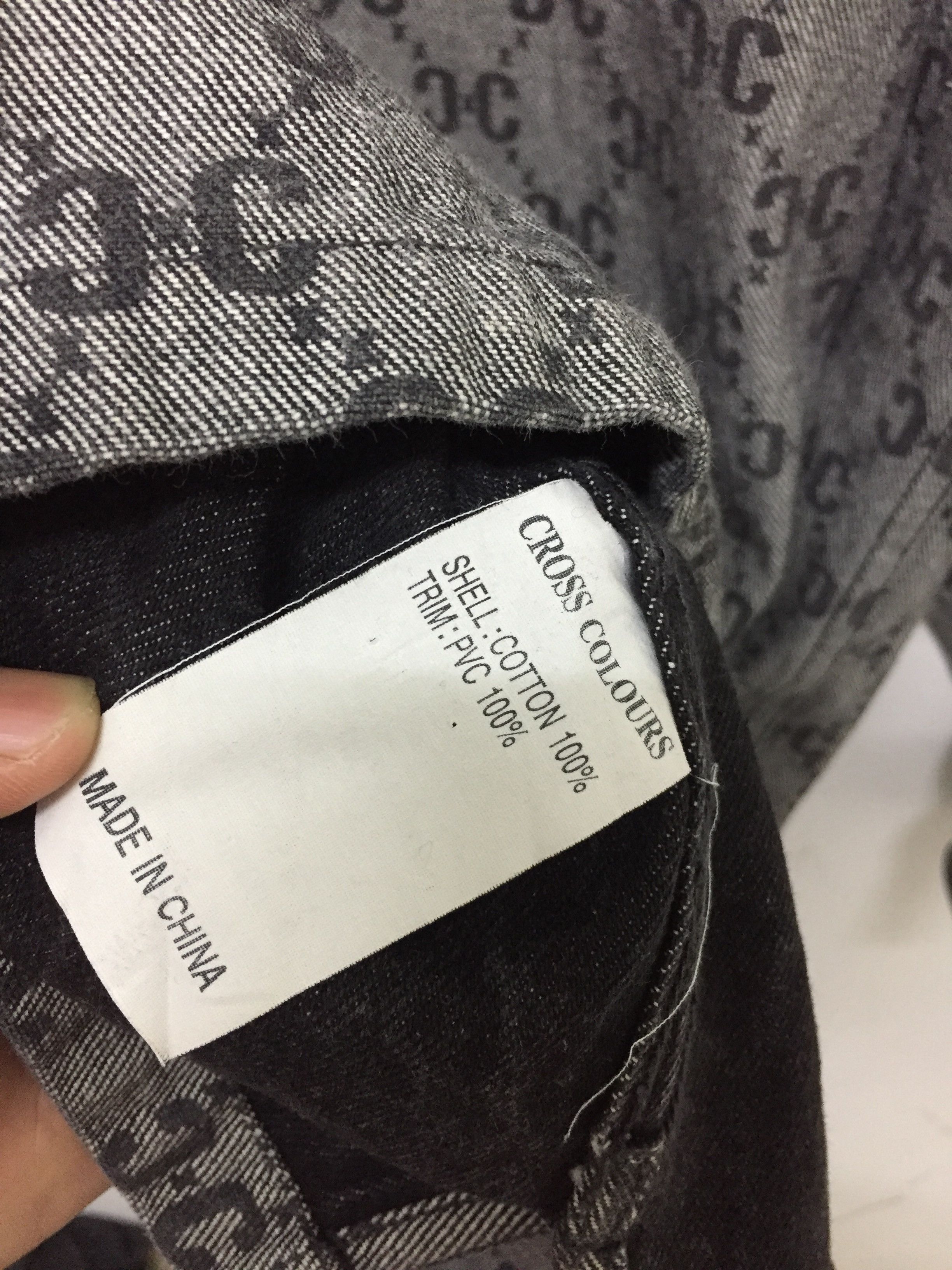 Cross Colours Vtg Cross Colours CC Gucci Monogram Logo Denim button up Size US XXL / EU 58 / 5 - 15 Thumbnail