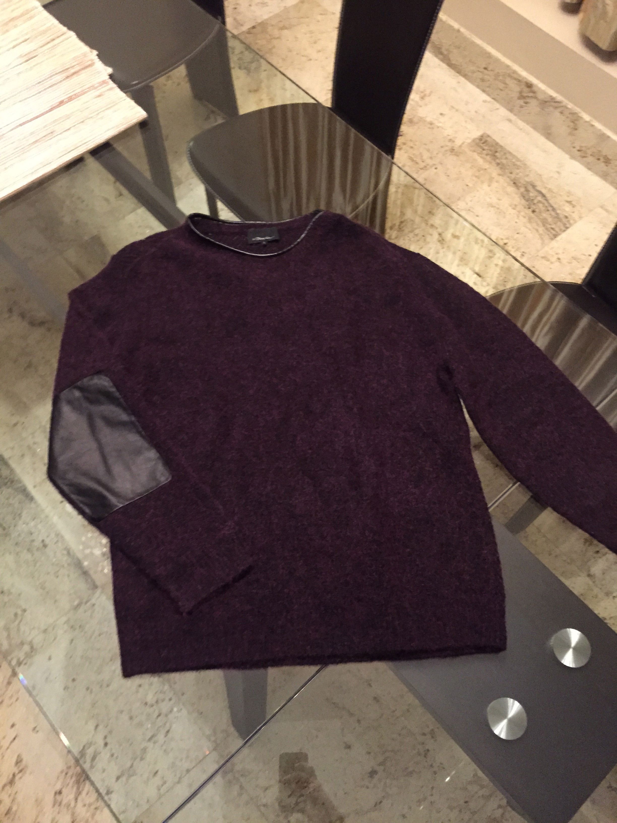 3.1 Phillip Lim Mohair Deep Maroon Runway Knit Size US L / EU 52-54 / 3 - 1 Thumbnail