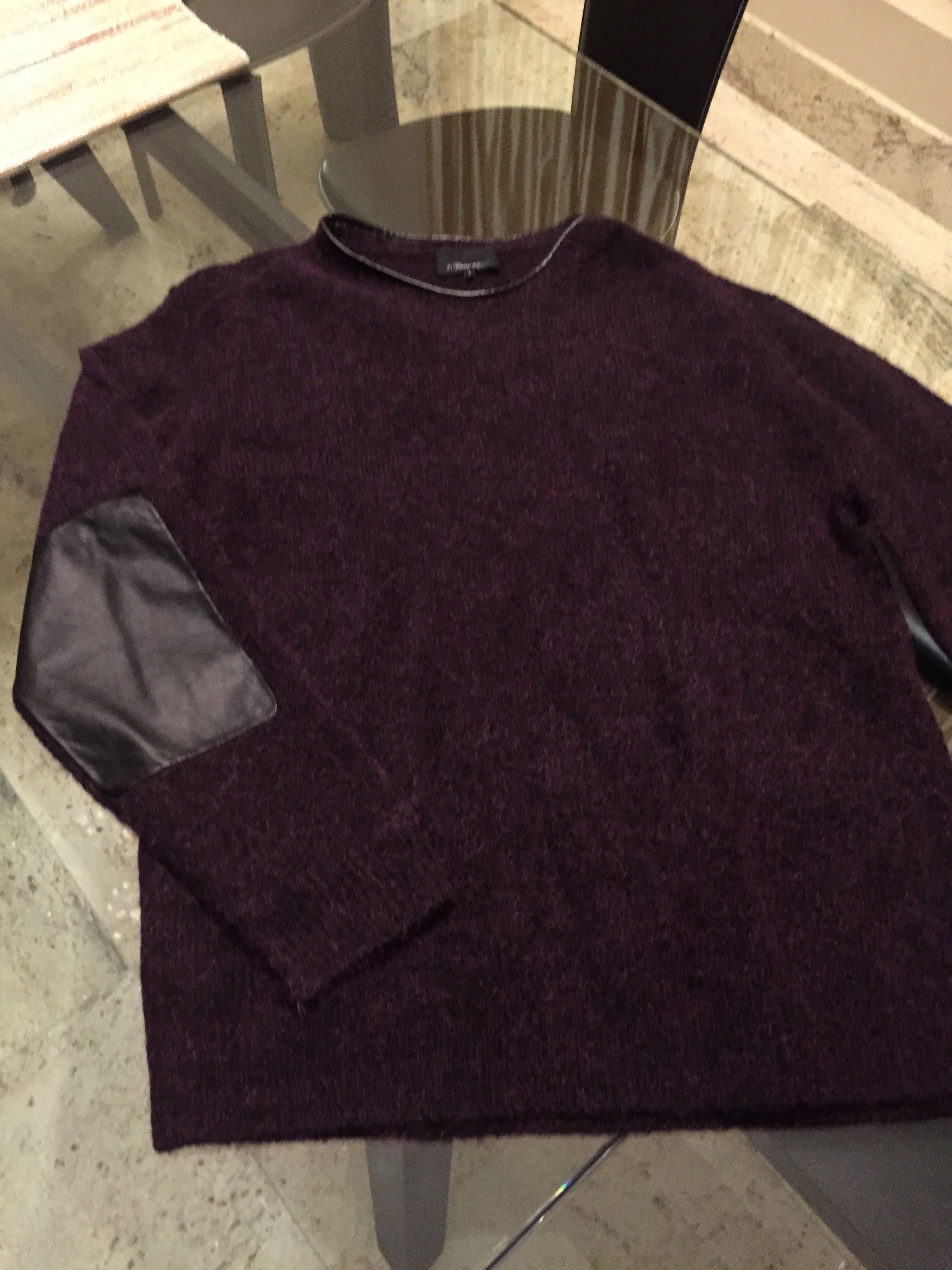 3.1 Phillip Lim Mohair Deep Maroon Runway Knit Size US L / EU 52-54 / 3 - 3 Thumbnail