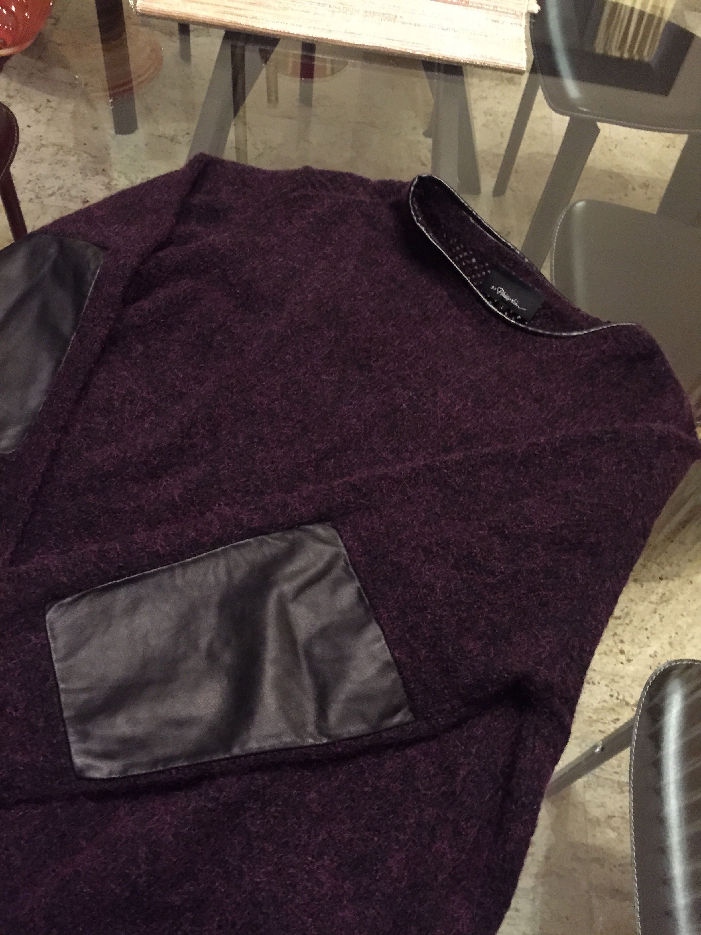 3.1 Phillip Lim Mohair Deep Maroon Runway Knit Size US L / EU 52-54 / 3 - 6 Thumbnail