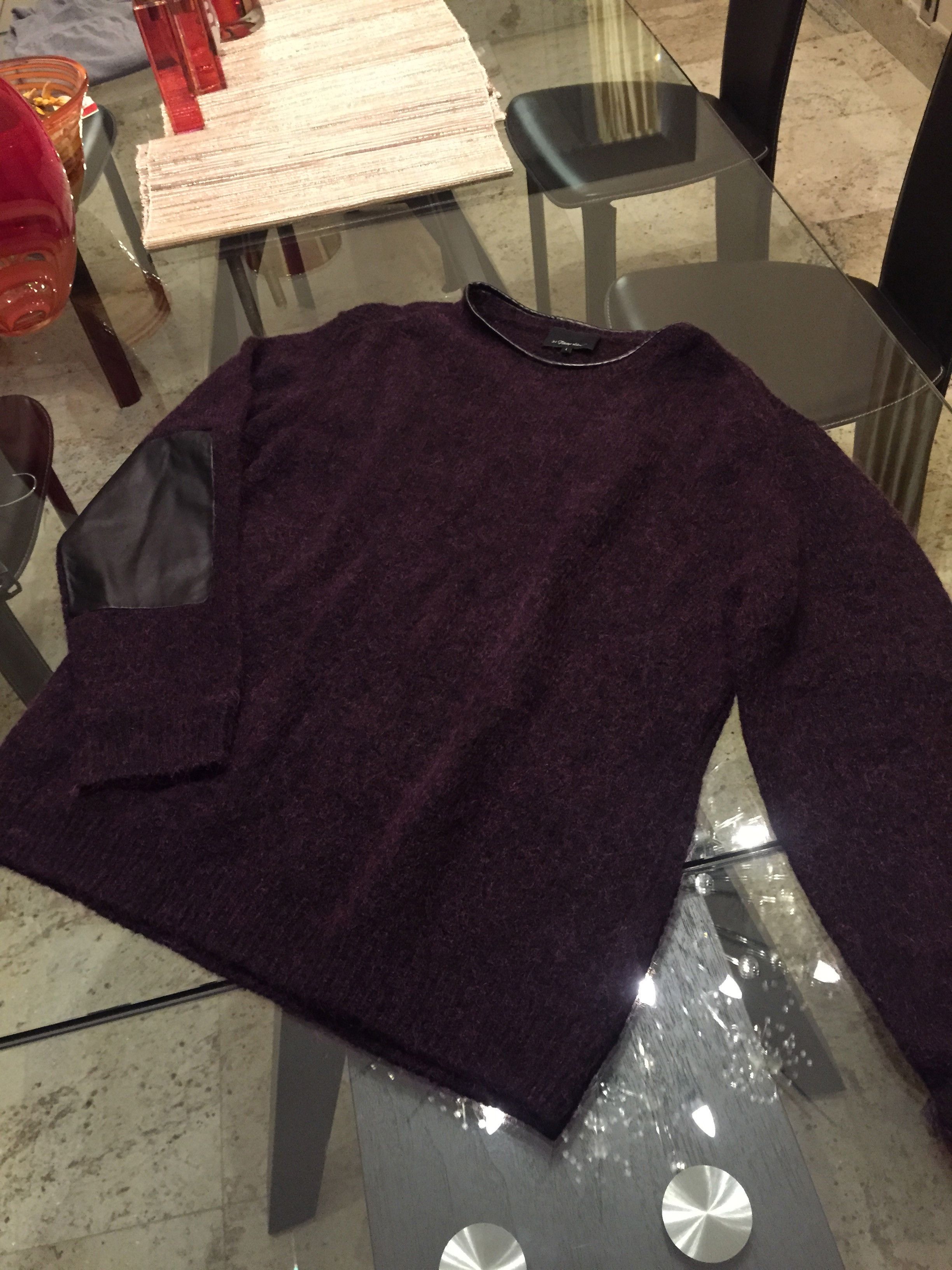 3.1 Phillip Lim Mohair Deep Maroon Runway Knit Size US L / EU 52-54 / 3 - 5 Thumbnail