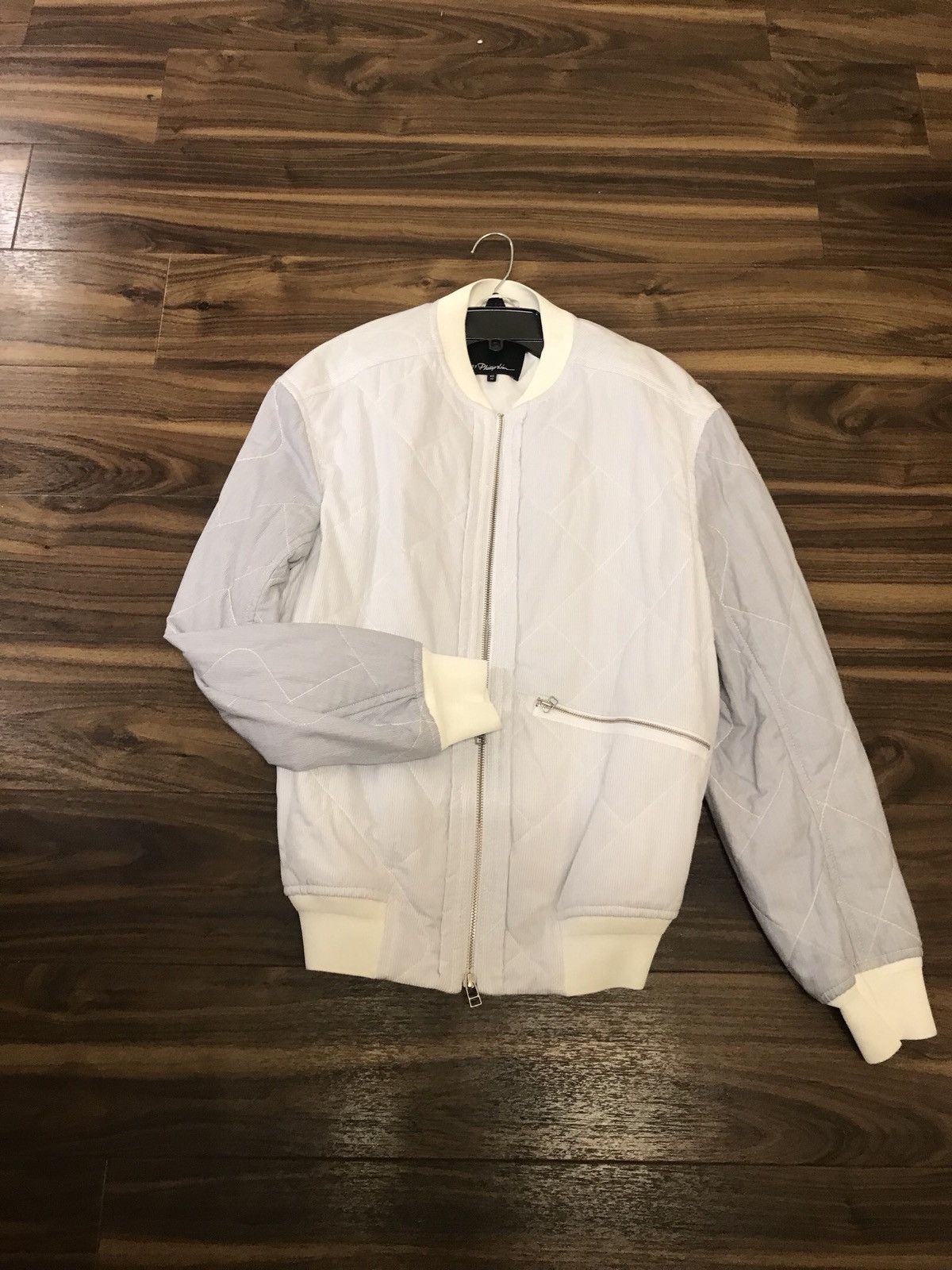 3.1 Phillip Lim Light Pin Stripe Contrast Sleeve Jacket Size US XS / EU 42 / 0 - 8 Thumbnail