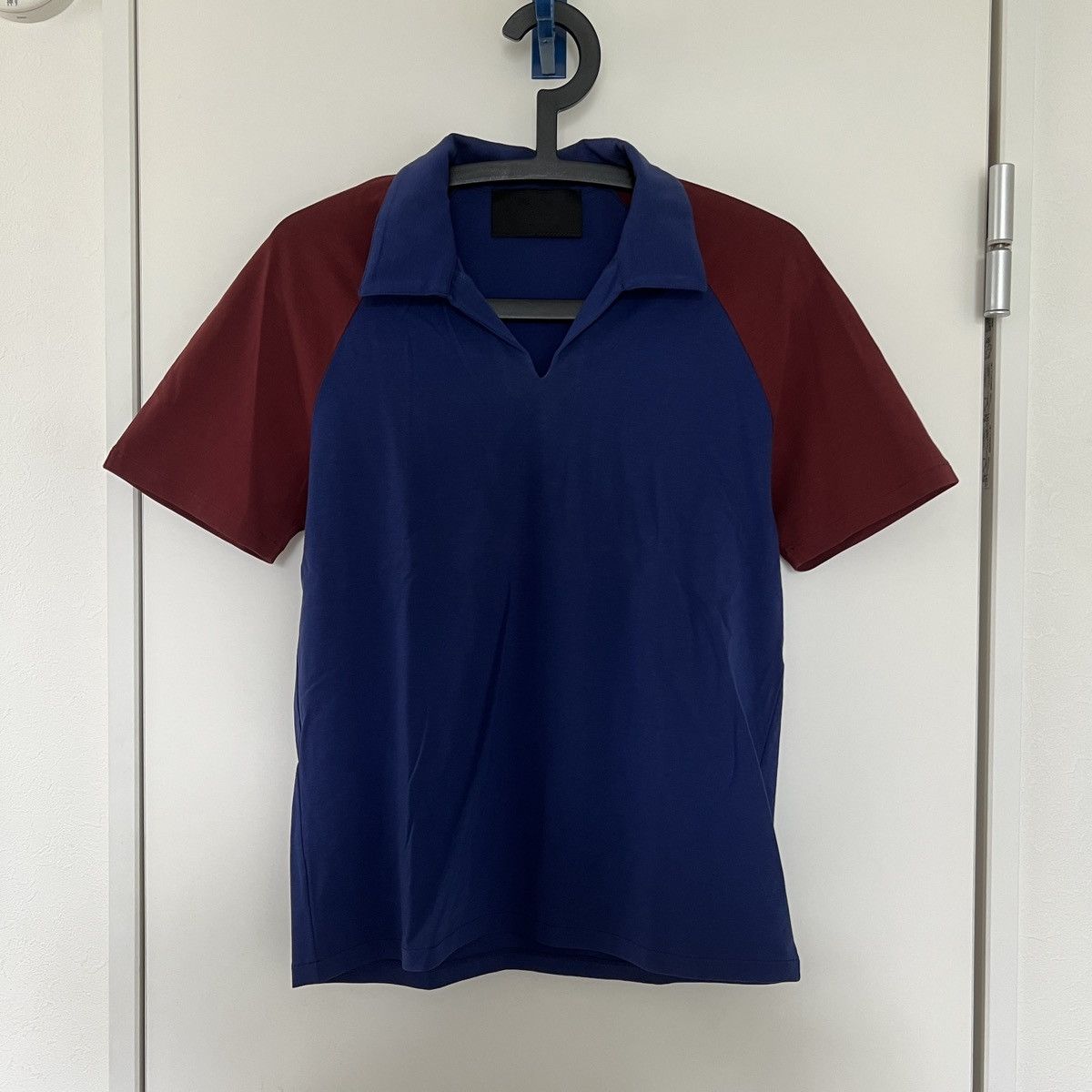 Prada Prada Two-Tone Paneled Polo Top | Grailed