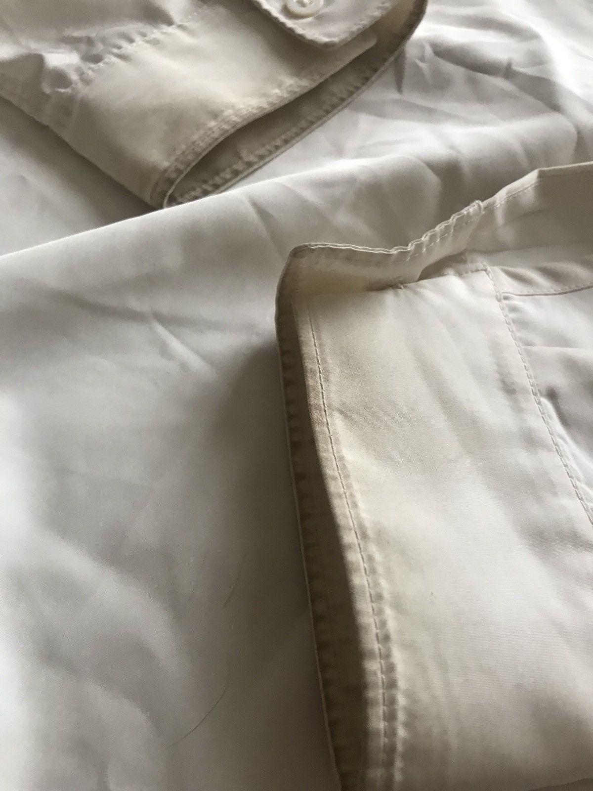 3.1 Phillip Lim Light Ecru Button Up With Dirty Cuff Size US M / EU 48-50 / 2 - 7 Thumbnail