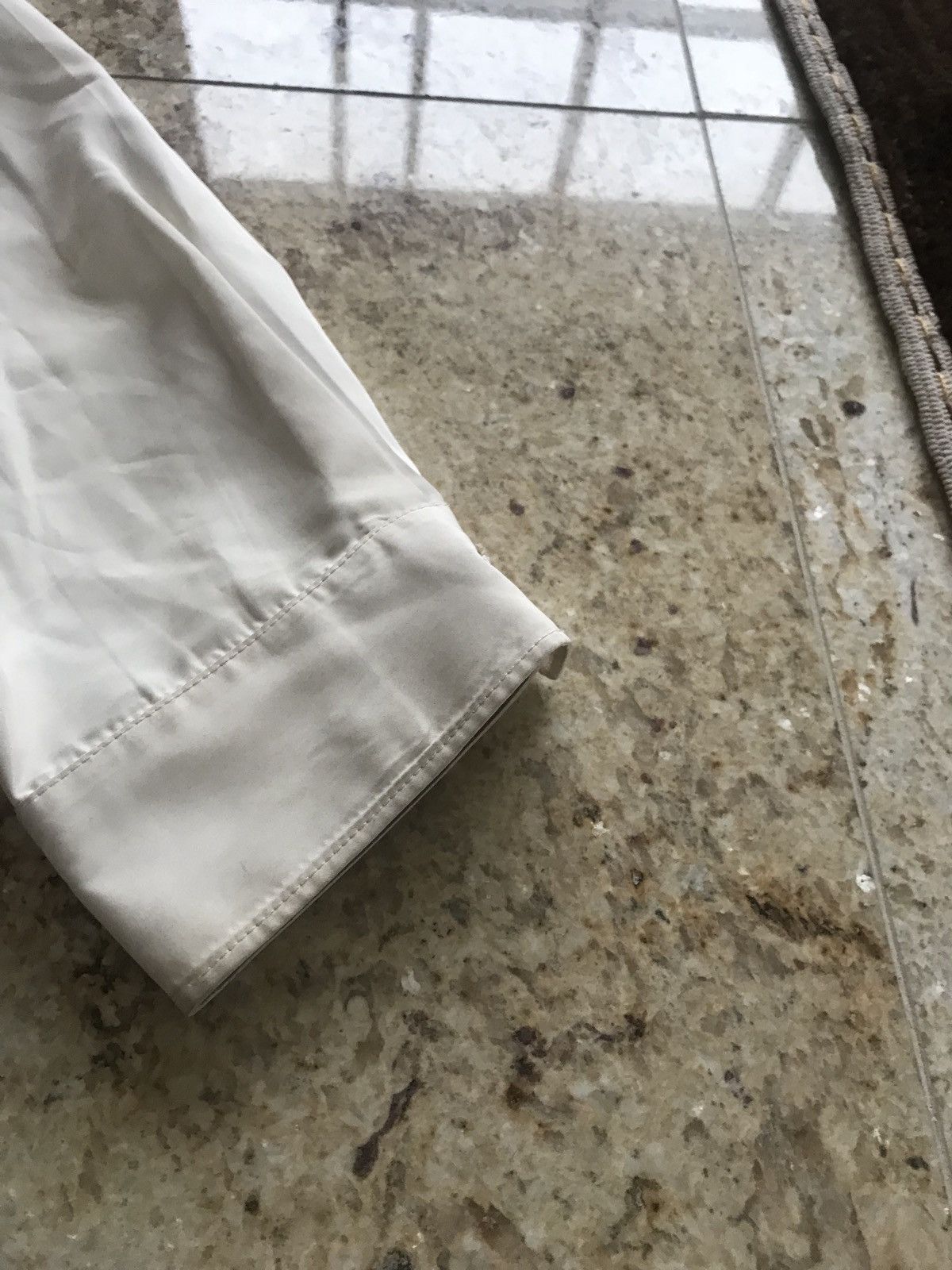 3.1 Phillip Lim Light Ecru Button Up With Dirty Cuff Size US M / EU 48-50 / 2 - 9 Thumbnail