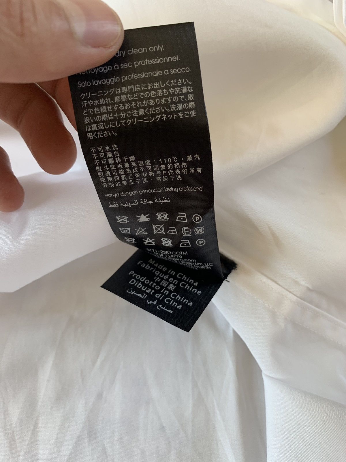3.1 Phillip Lim Trapunto Stitching Button Up White Size US L / EU 52-54 / 3 - 10 Thumbnail