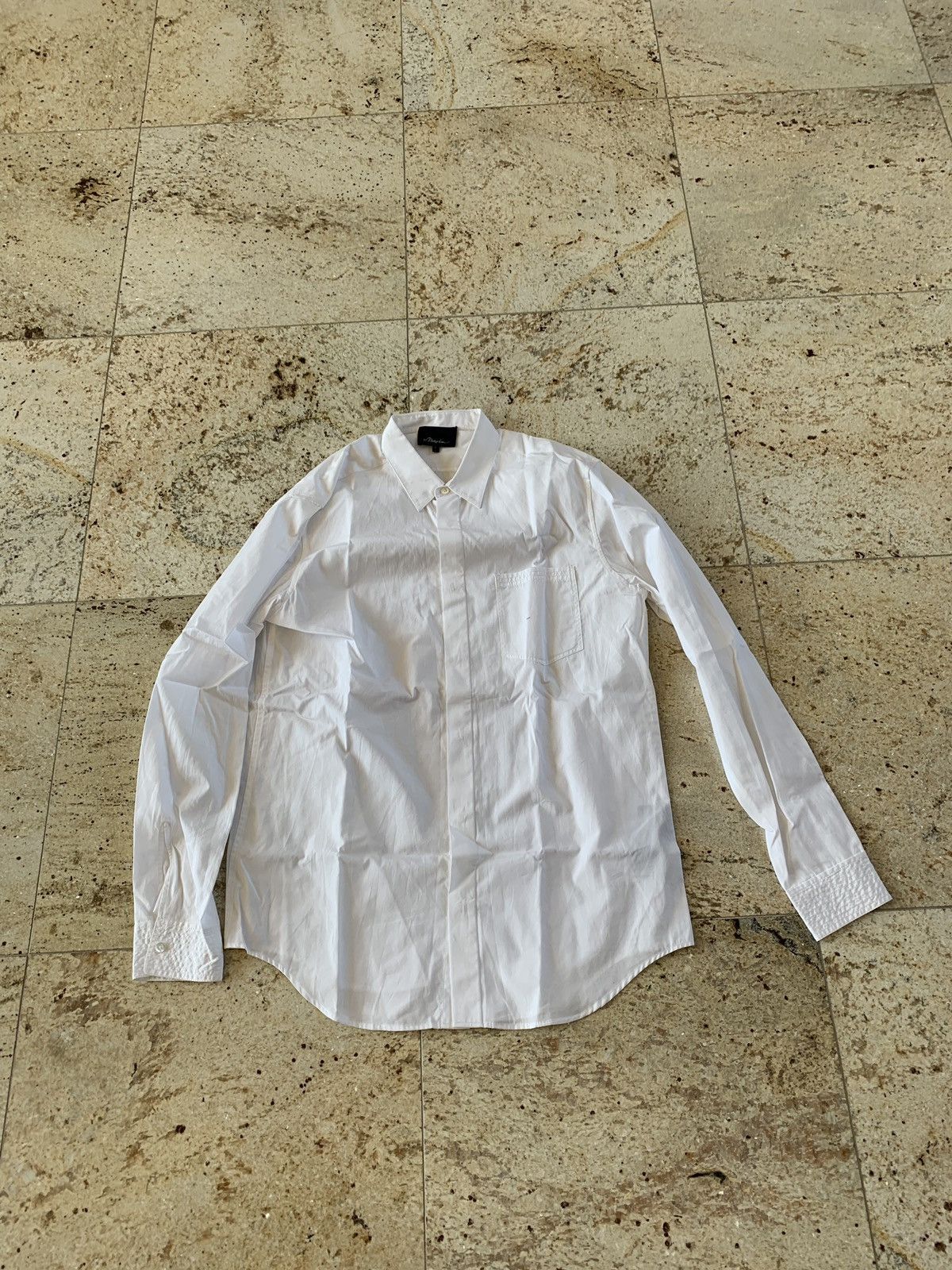 3.1 Phillip Lim Trapunto Stitching Button Up White Size US L / EU 52-54 / 3 - 1 Thumbnail