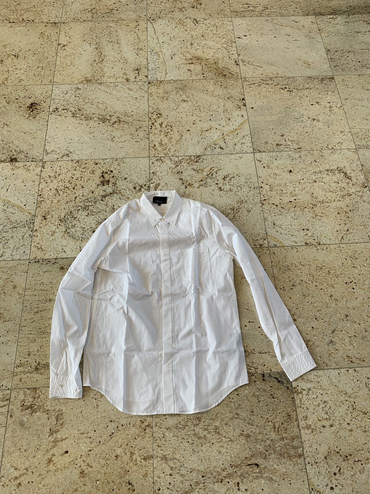 3.1 Phillip Lim Trapunto Stitching Button Up White Size US L / EU 52-54 / 3 - 2 Thumbnail