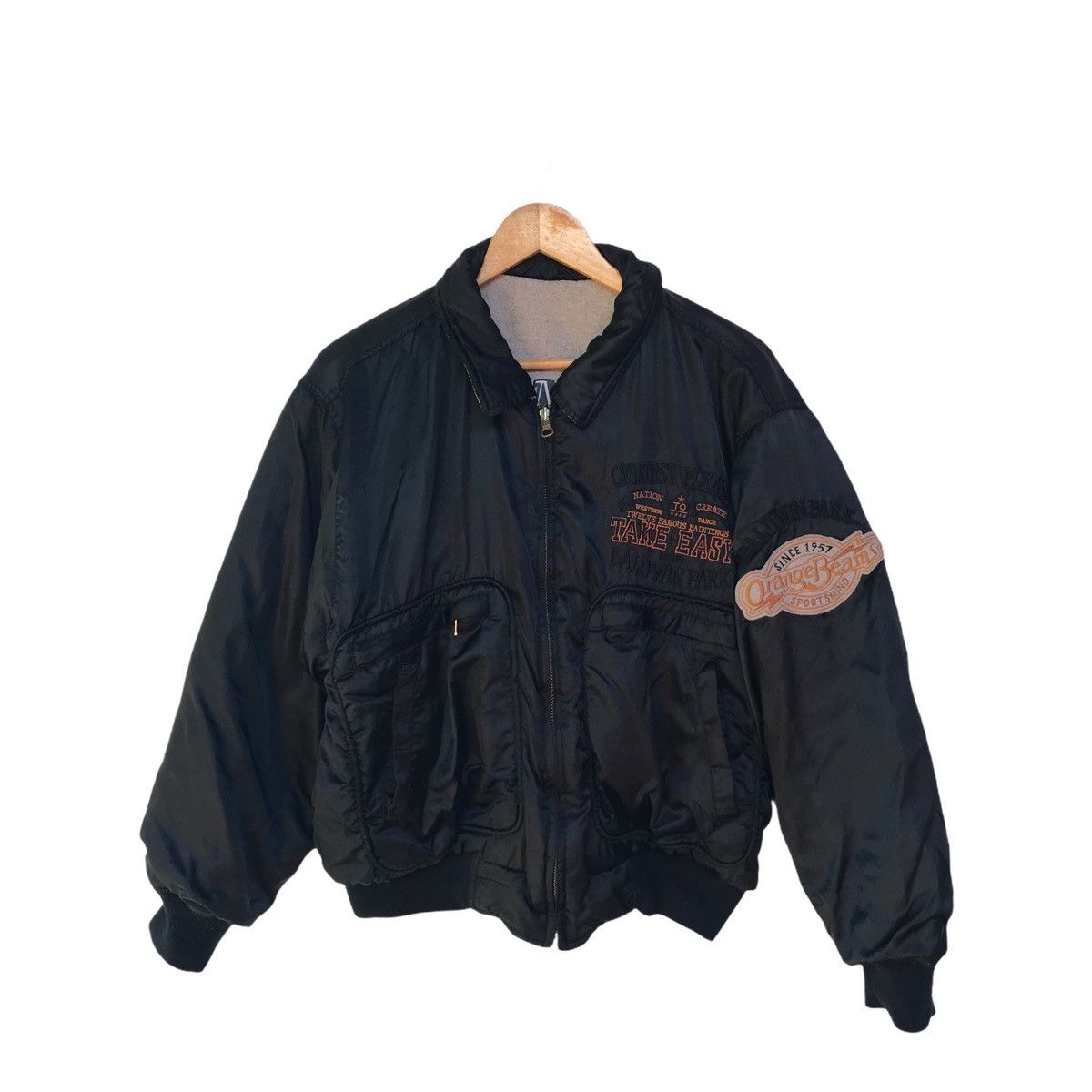 Nutmeg Vintage Reversible Varsity Jacket Embroidery Pedamada Size US M / EU 48-50 / 2 - 2 Thumbnail