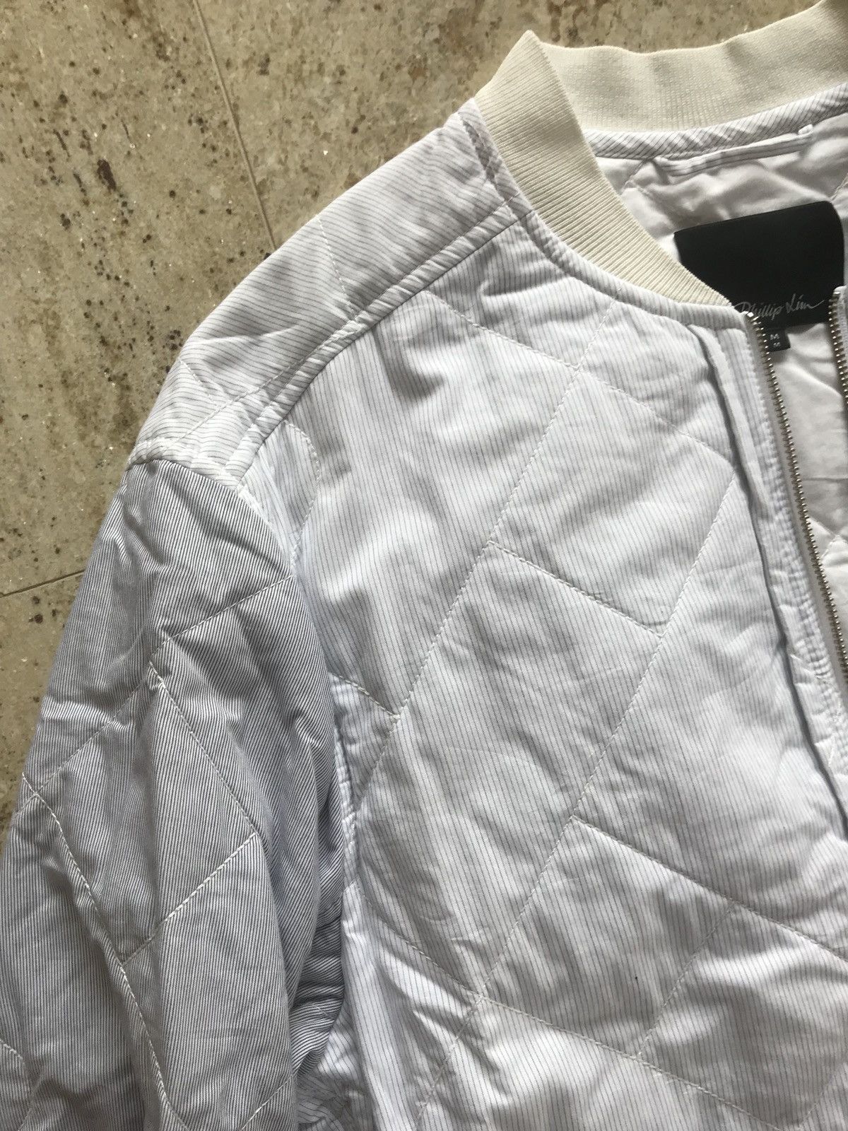 3.1 Phillip Lim Light Contrast Sleeve Stripe Jacket Size US XS / EU 42 / 0 - 7 Thumbnail