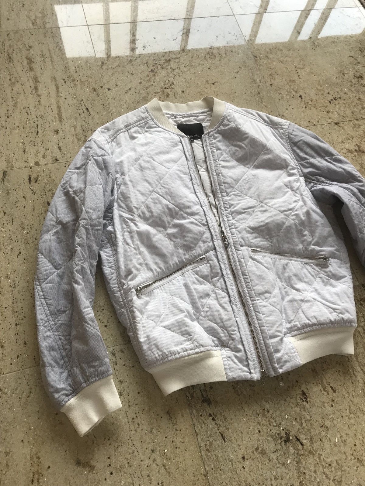3.1 Phillip Lim Light Contrast Sleeve Stripe Jacket Size US XS / EU 42 / 0 - 6 Thumbnail