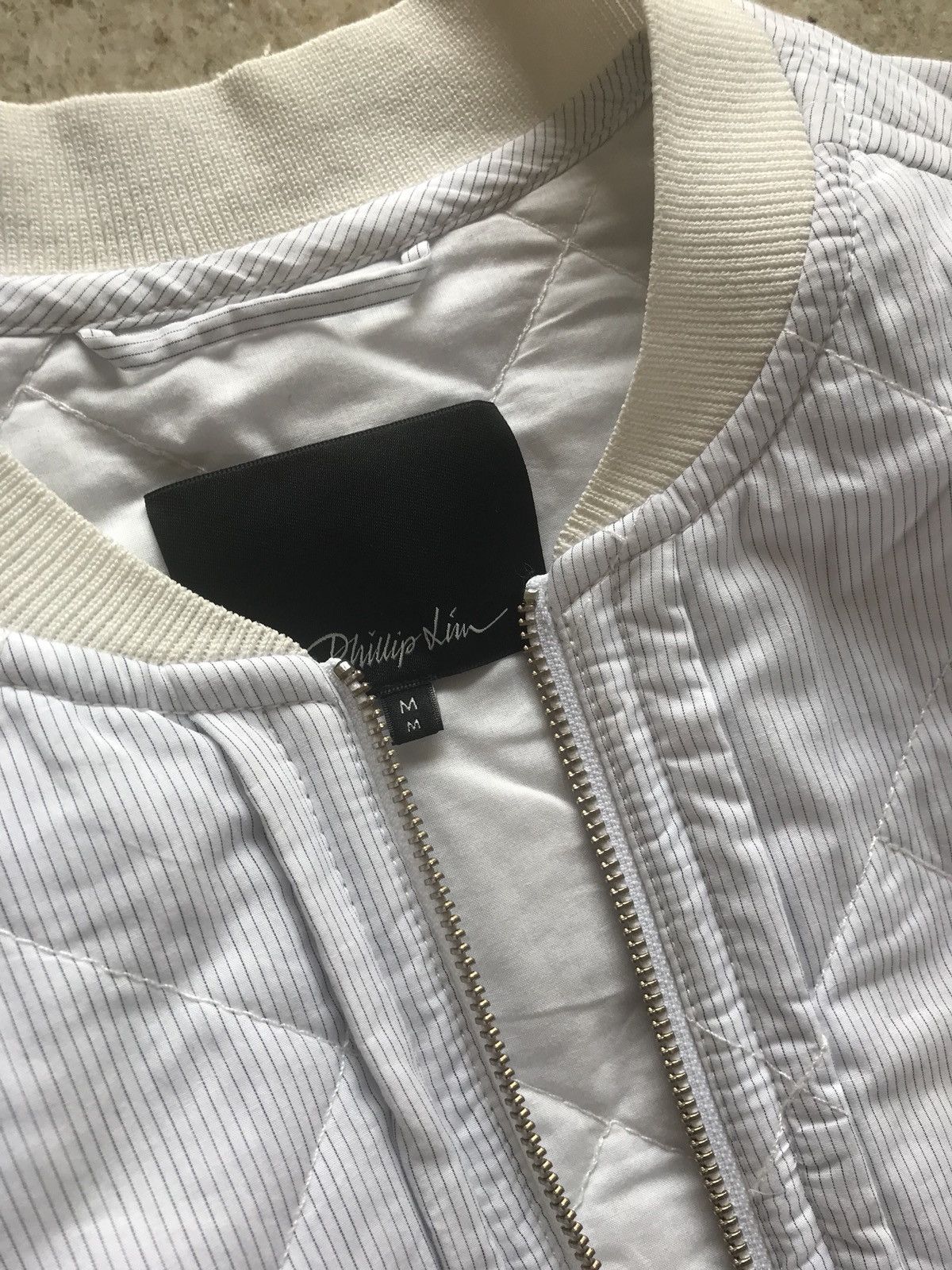 3.1 Phillip Lim Light Contrast Sleeve Stripe Jacket Size US XS / EU 42 / 0 - 8 Thumbnail