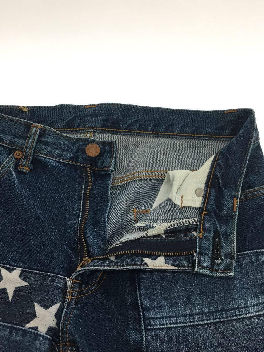 Hysteric Glamour Reconstructed Patchwork Star Denim Flare Jeans Size US 29 - 3 Thumbnail