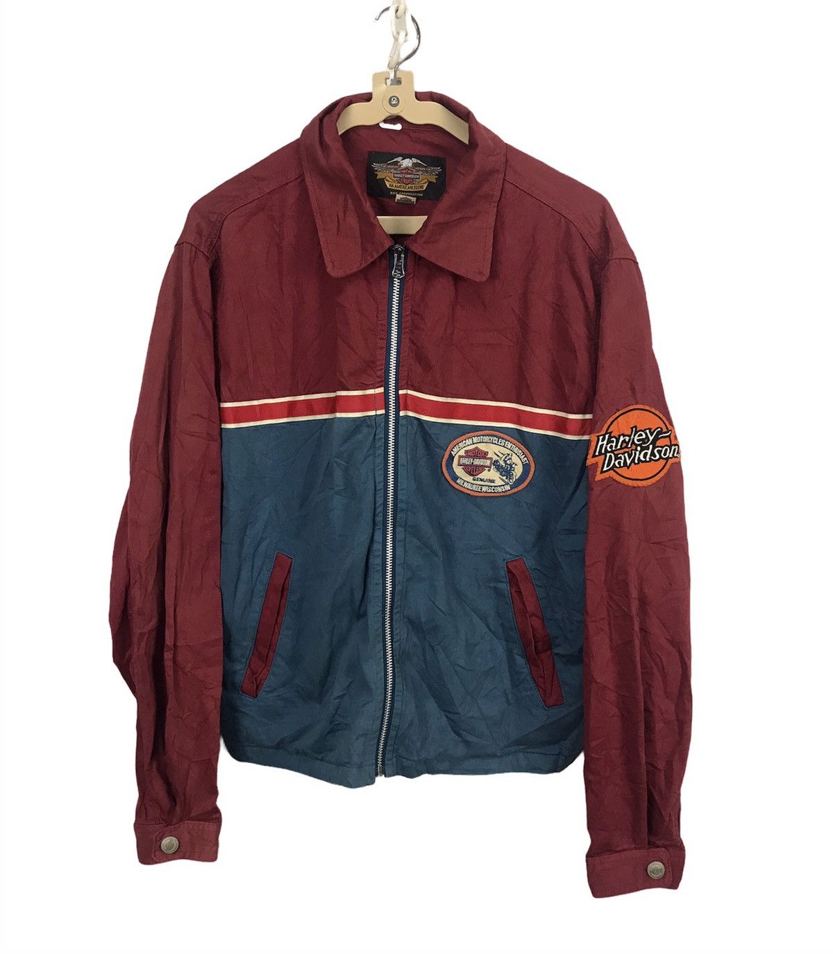 Harley Davidson × Sports Specialties Harley Davidson zipper jacket with patches Size US M / EU 48-50 / 2 - 2 Thumbnail