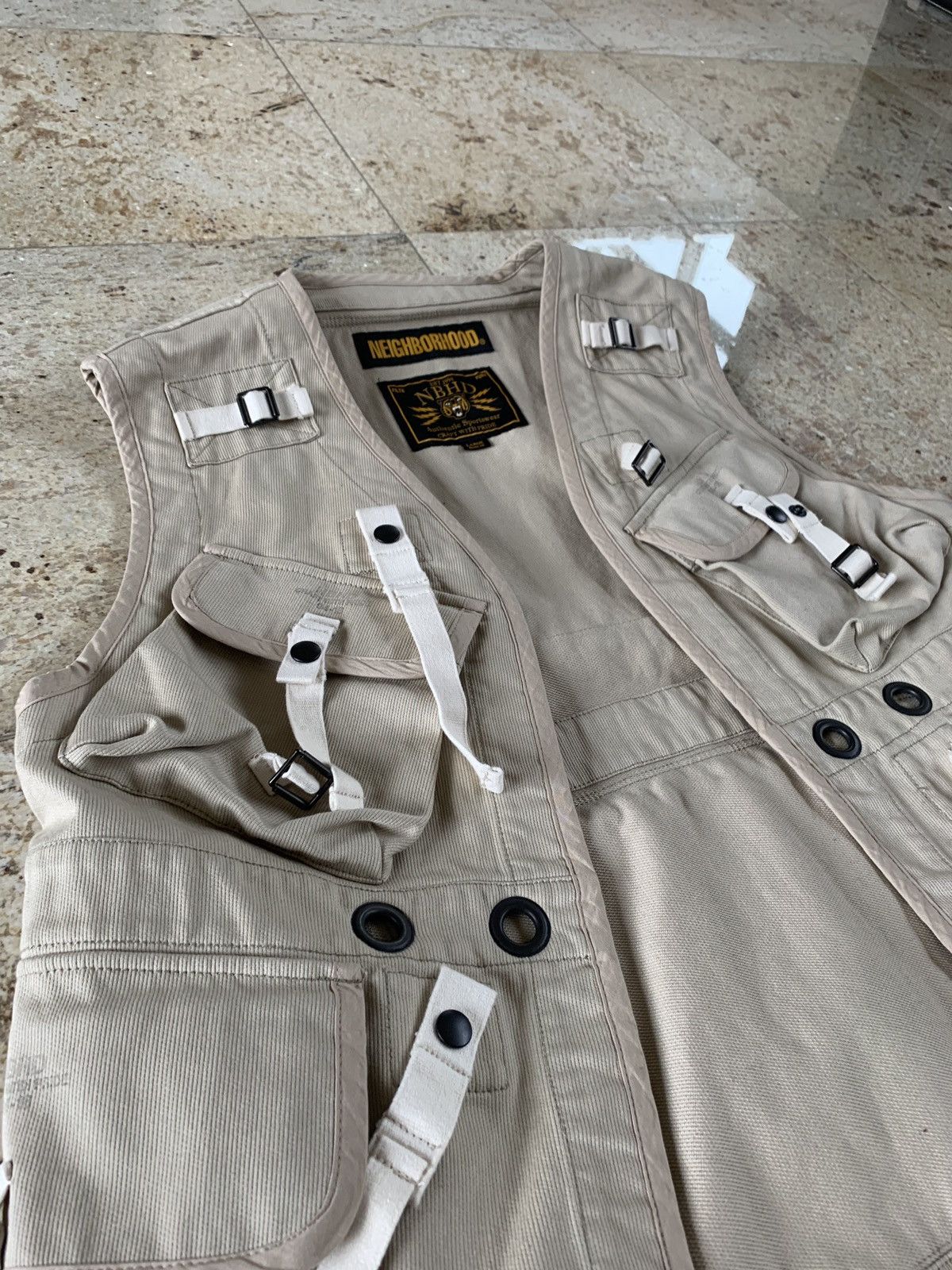 Neighborhood Multi-pocket Cargo Vest in Tan Size US L / EU 52-54 / 3 - 6 Thumbnail