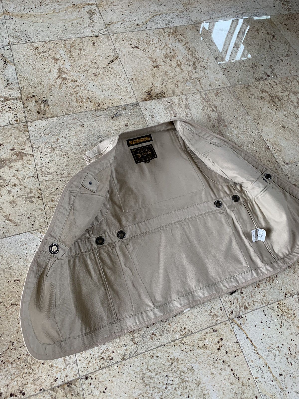 Neighborhood Multi-pocket Cargo Vest in Tan Size US L / EU 52-54 / 3 - 17 Thumbnail