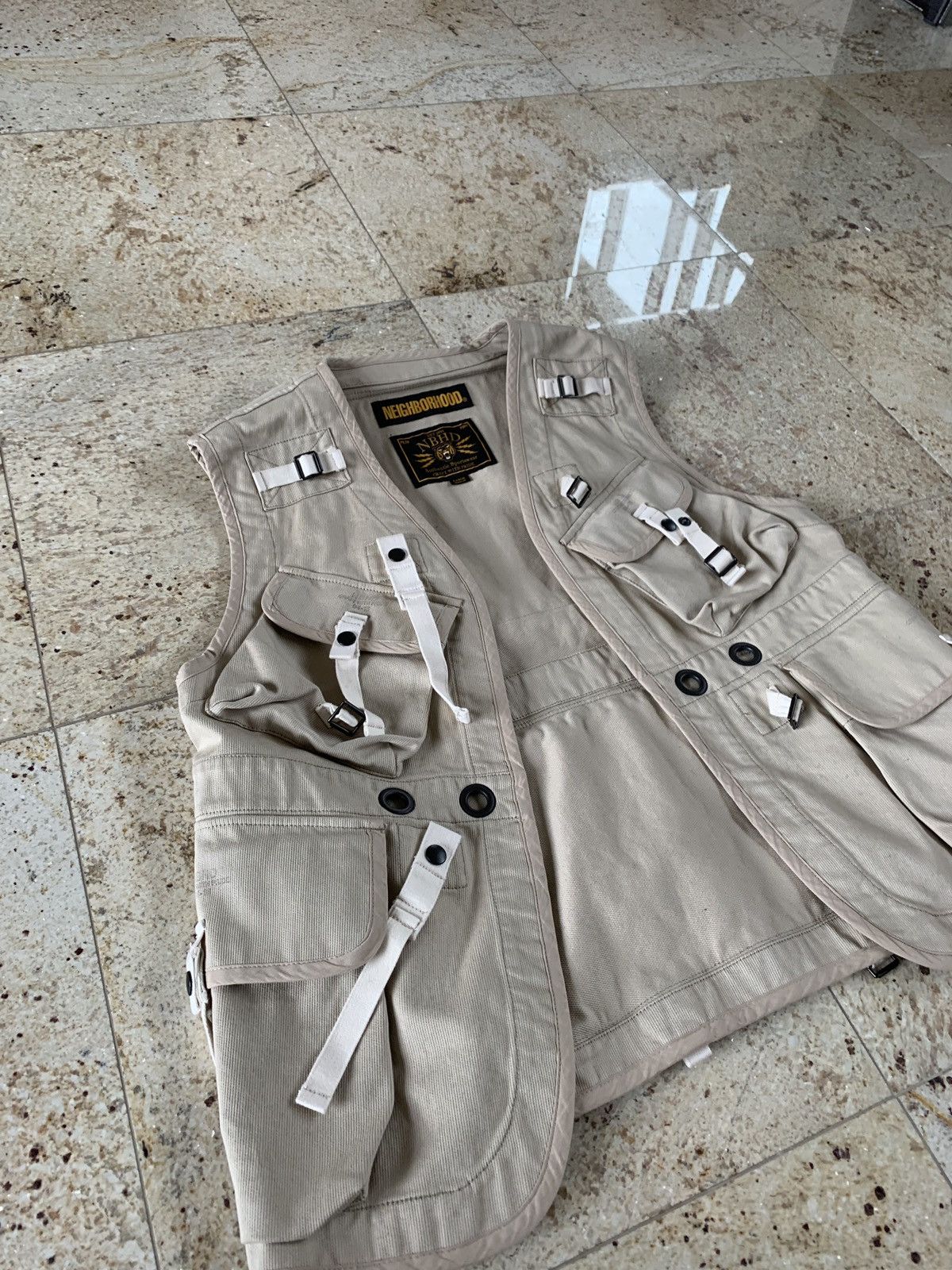 Neighborhood Multi-pocket Cargo Vest in Tan Size US L / EU 52-54 / 3 - 7 Thumbnail