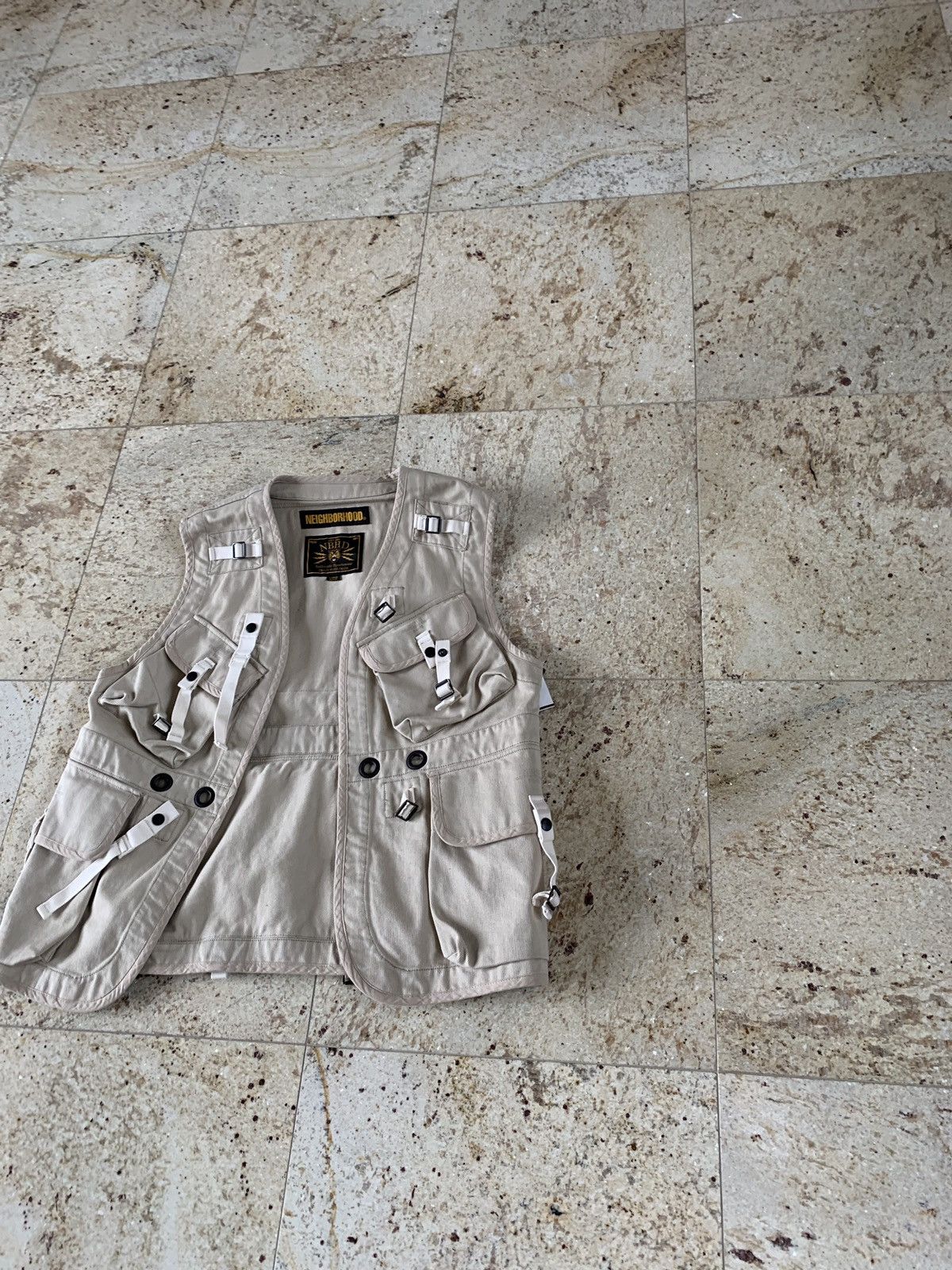 Neighborhood Multi-pocket Cargo Vest in Tan Size US L / EU 52-54 / 3 - 8 Thumbnail