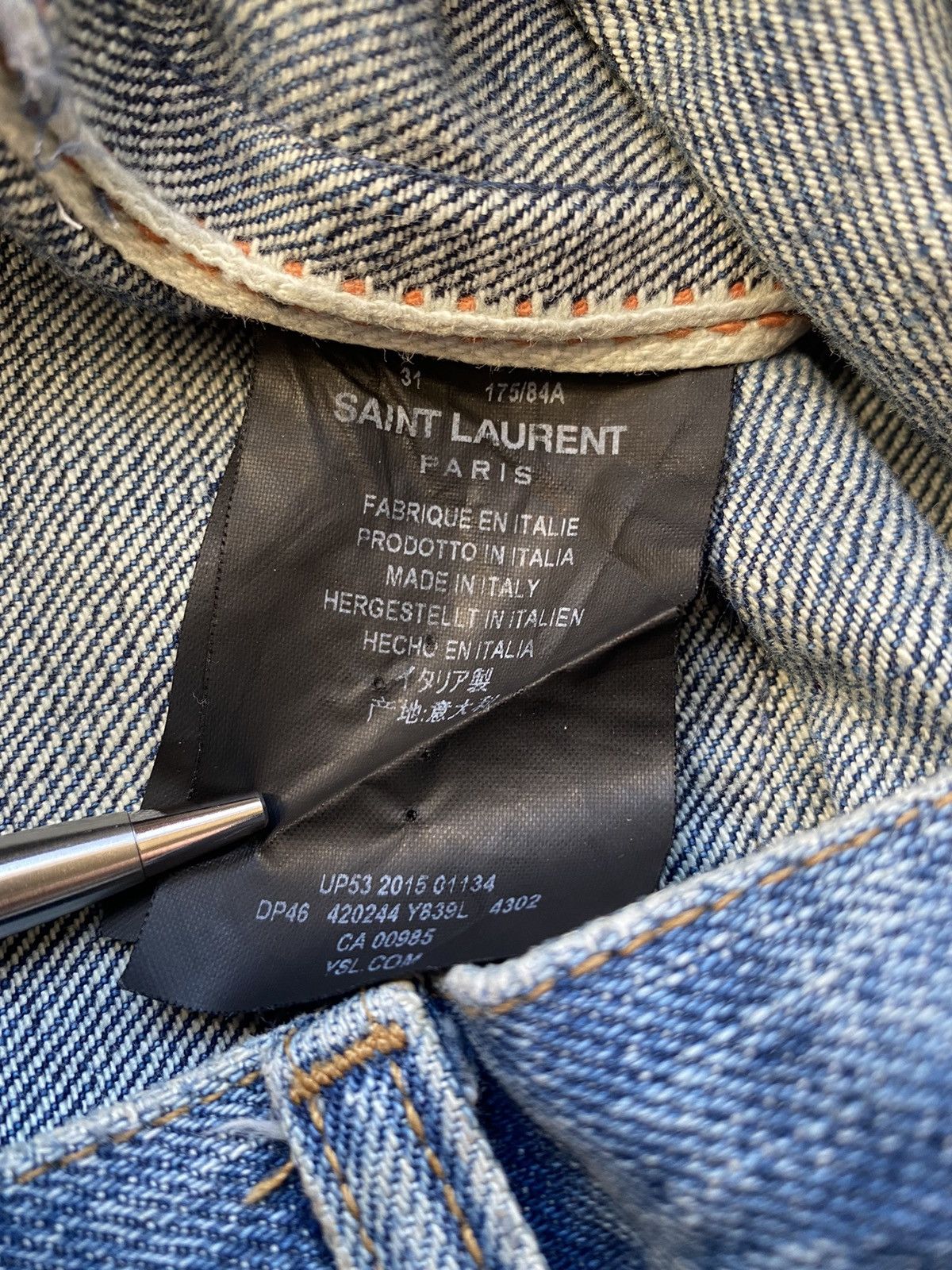 Saint Laurent Paris Saint Laurent ss16 selvedge d10 jeans ‘surf sound’ Size US 31 - 10 Thumbnail