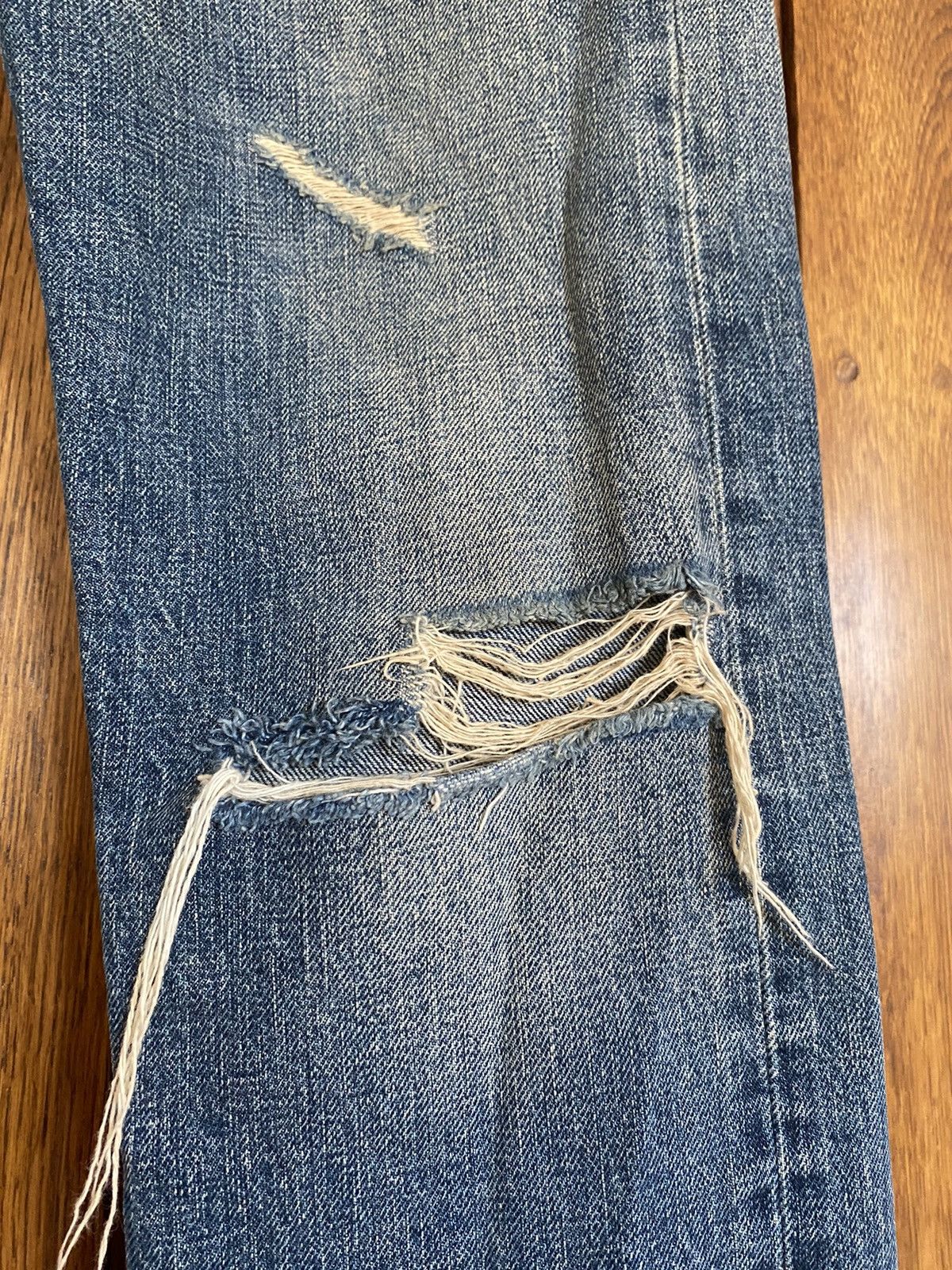Saint Laurent Paris Saint Laurent ss16 selvedge d10 jeans ‘surf sound’ Size US 31 - 3 Thumbnail