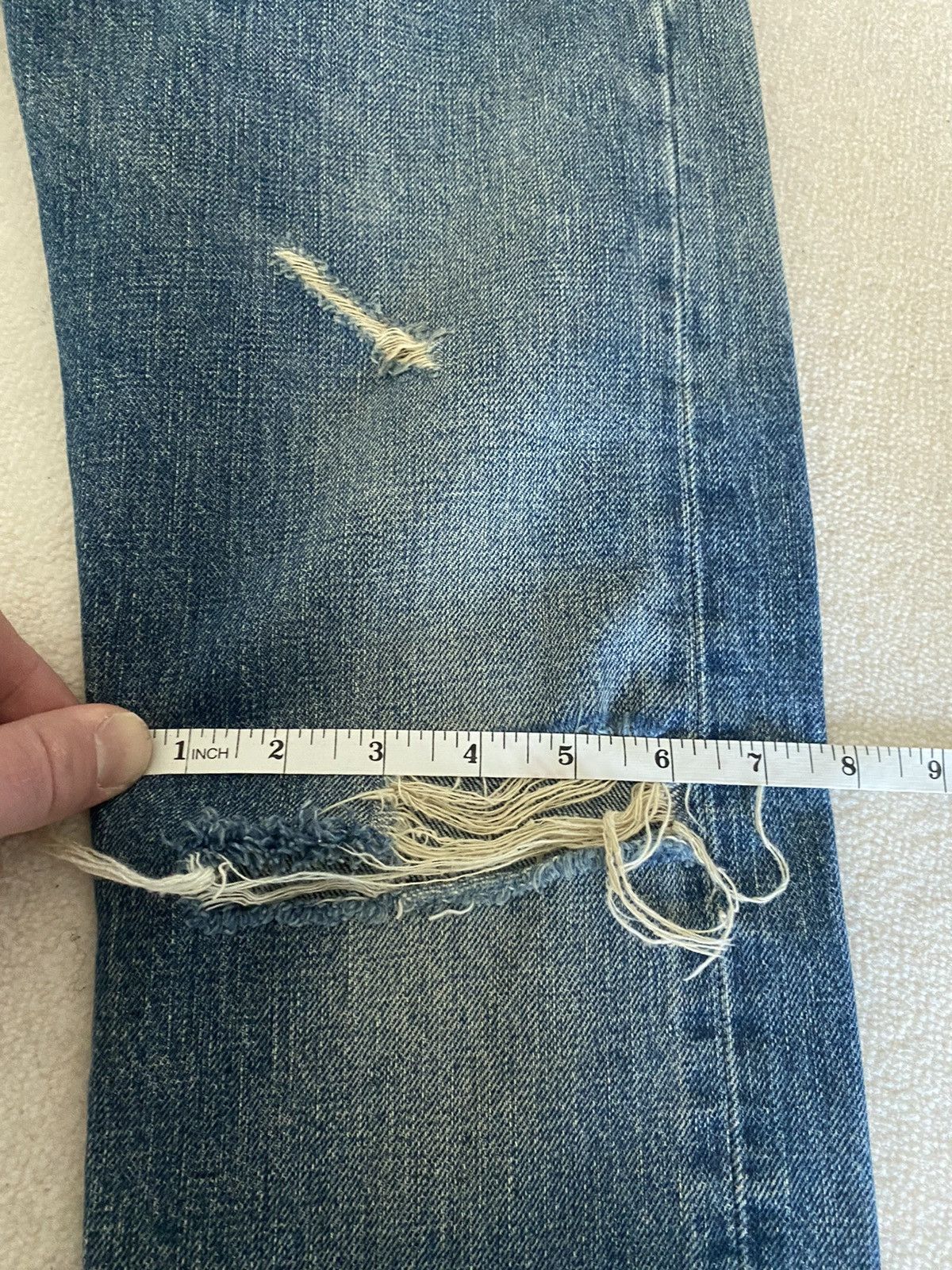 Saint Laurent Paris Saint Laurent ss16 selvedge d10 jeans ‘surf sound’ Size US 31 - 13 Thumbnail