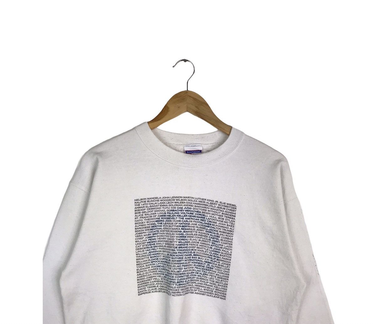Vintage Vintage Give Peace A Chance No War Concert Music Sweatshirt Size US M / EU 48-50 / 2 - 2 Thumbnail