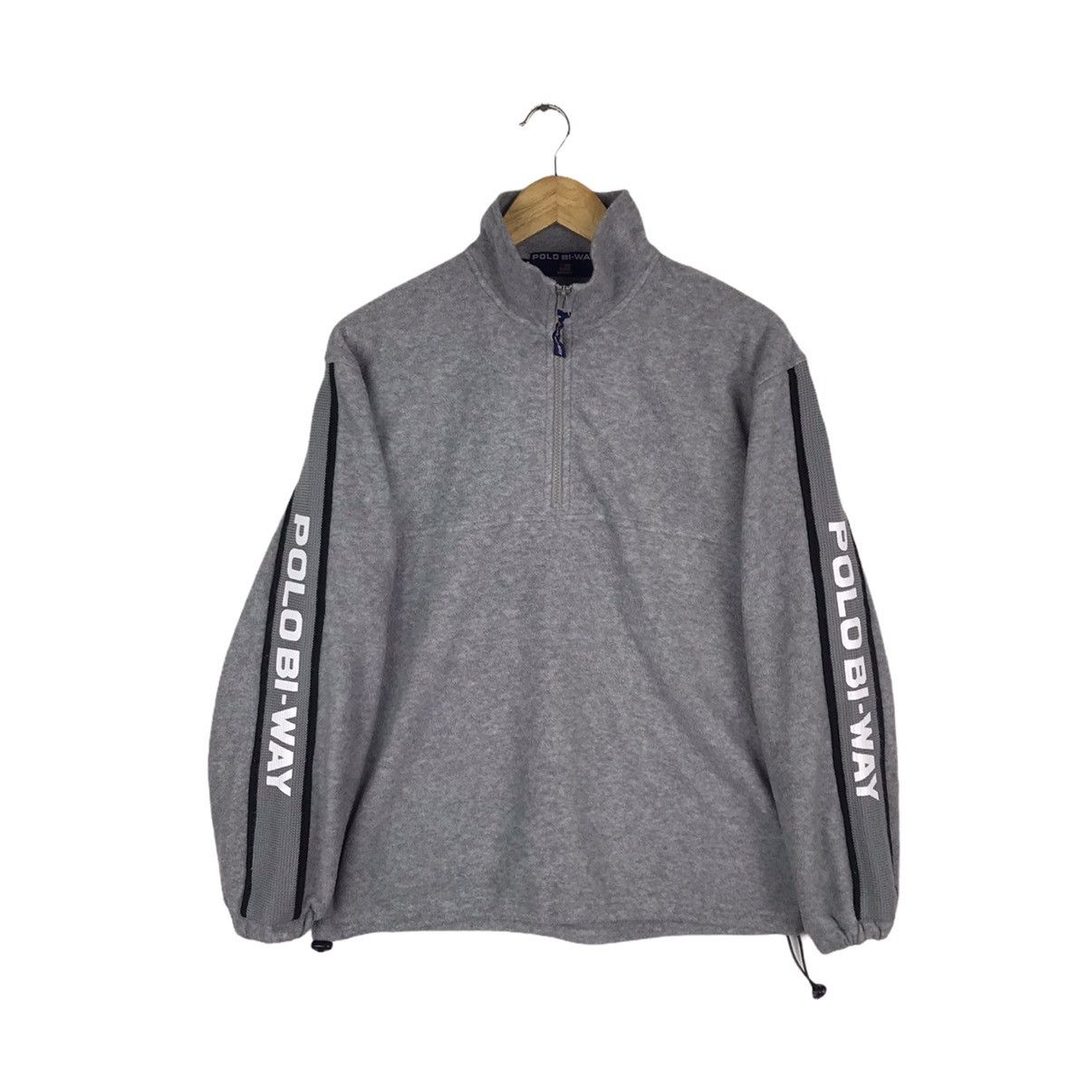 Vintage Vintage Polo Bi Way Sport Half Zipper Fleece Sweatshirt Size US M / EU 48-50 / 2 - 1 Thumbnail