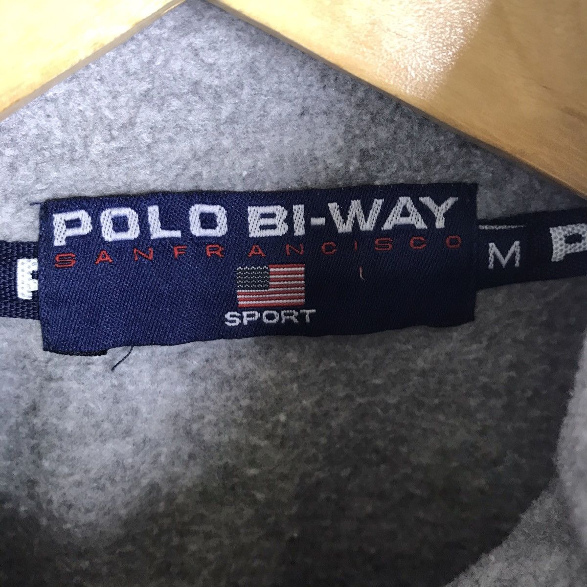 Vintage Vintage Polo Bi Way Sport Half Zipper Fleece Sweatshirt Size US M / EU 48-50 / 2 - 5 Thumbnail