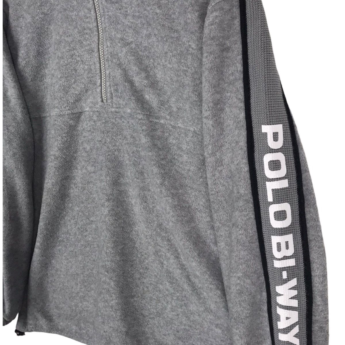 Vintage Vintage Polo Bi Way Sport Half Zipper Fleece Sweatshirt Size US M / EU 48-50 / 2 - 2 Thumbnail