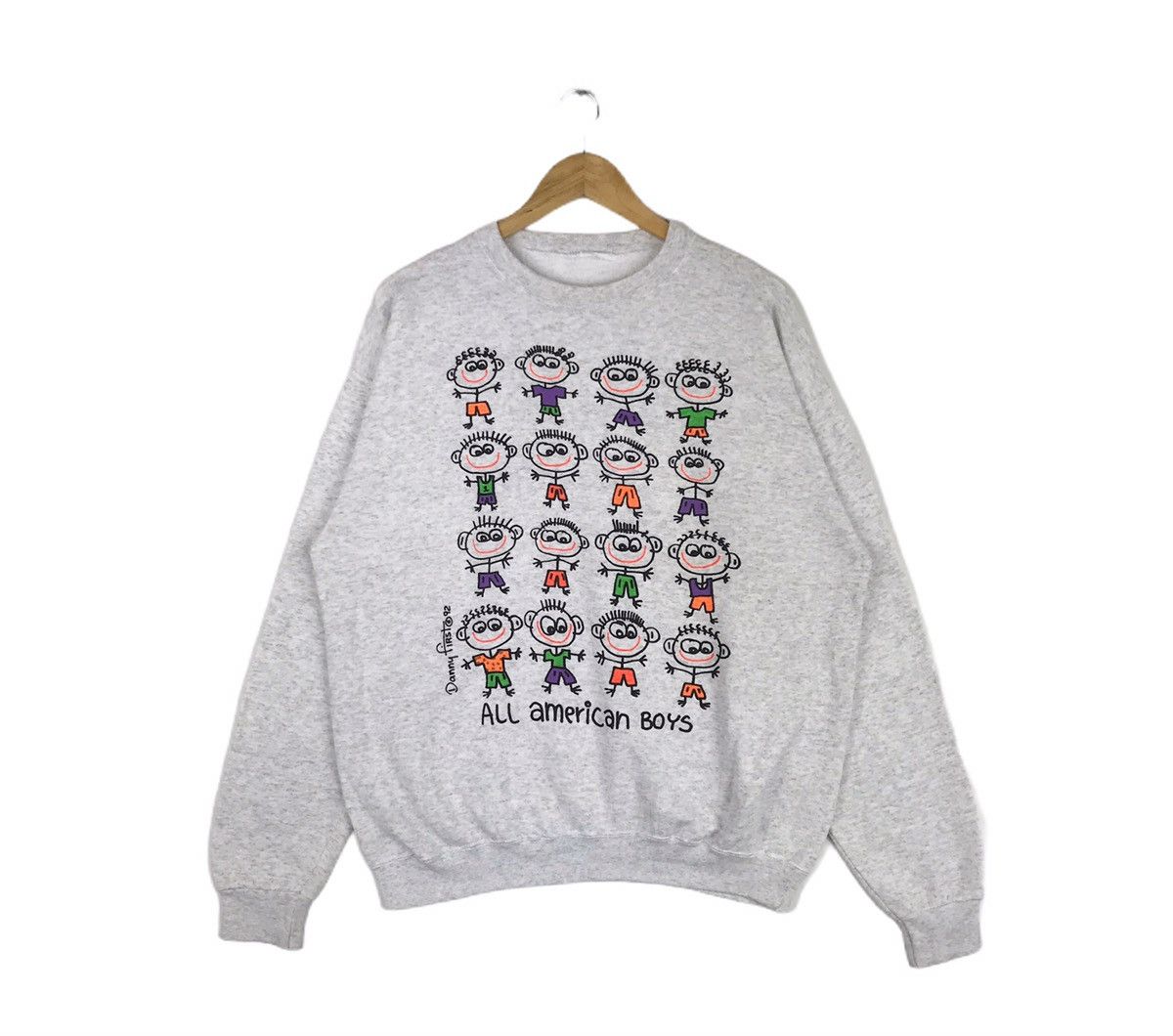 Vintage Vintage Danny First Character All American Boys Sweatshirt Size US L / EU 52-54 / 3 - 1 Thumbnail