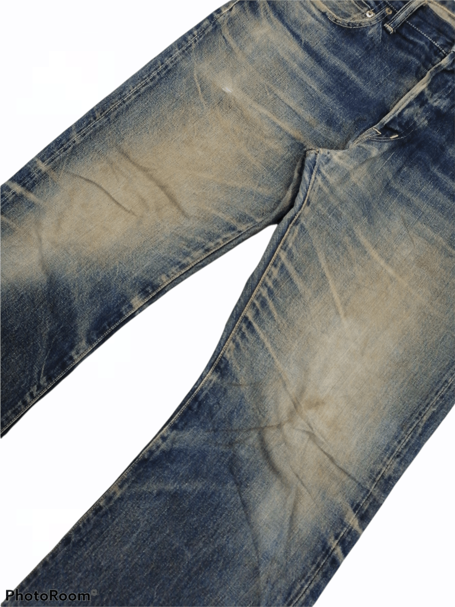 Blue Blue Japan Blue Blue Japan Pure Indigo Distressed Denim Selvedge Pant Size US 34 / EU 50 - 2 Thumbnail